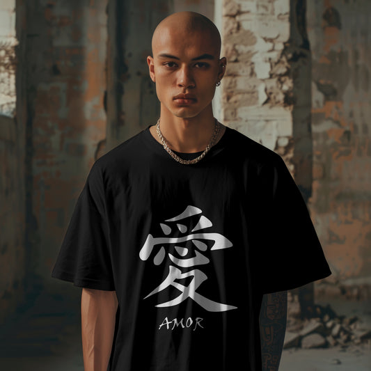 Amor : Graphic Printed Oversized T-shirt for Men