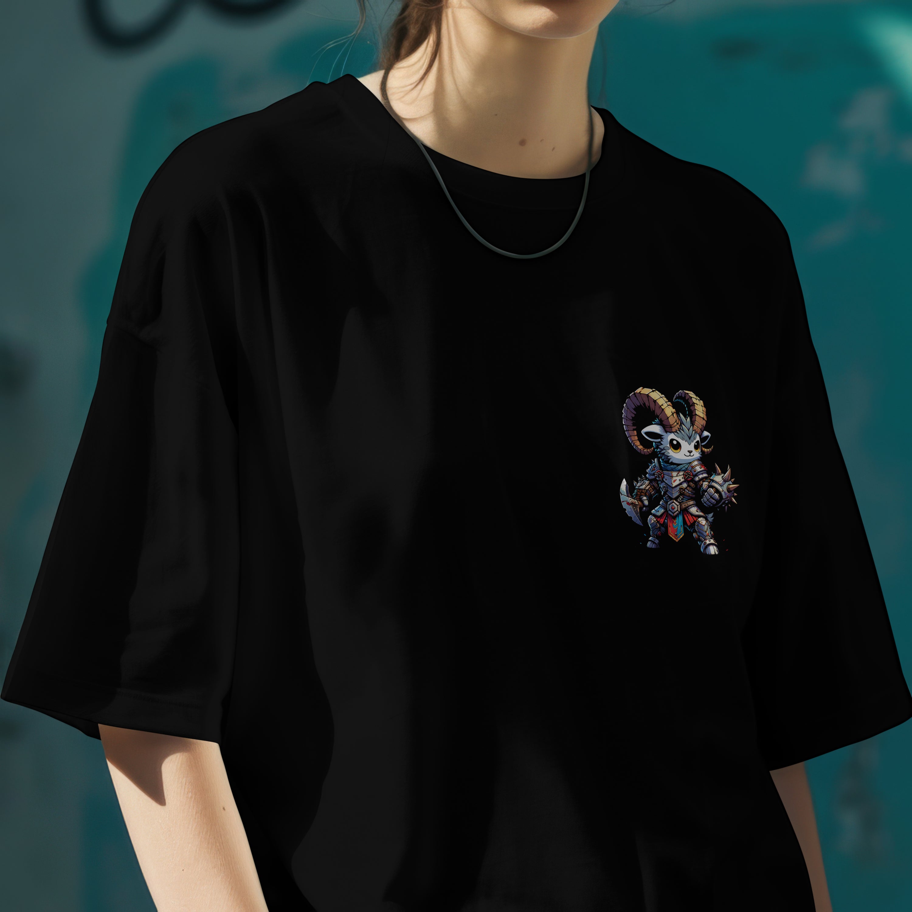 Capricorn Zodiac Tee: Oversized T-Shirt for Women