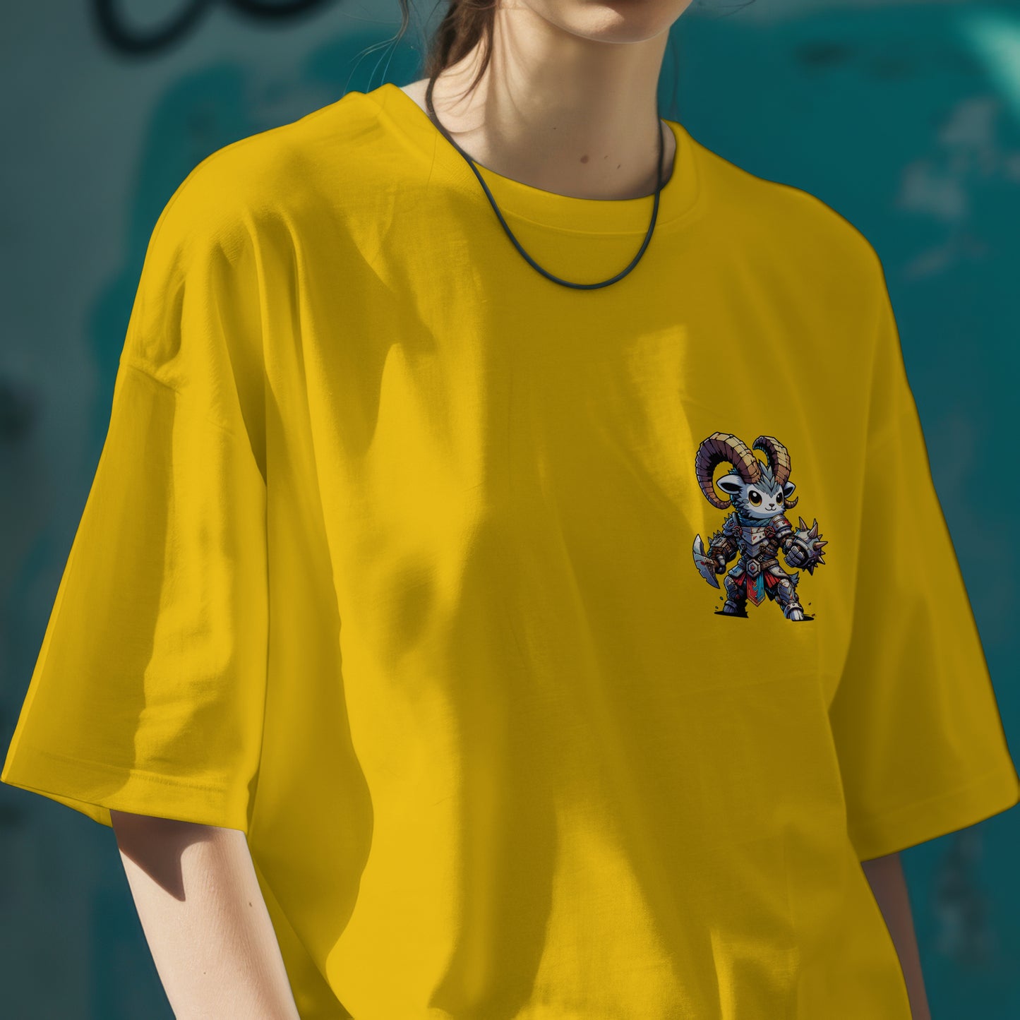 Capricorn Zodiac Tee: Oversized T-Shirt for Women