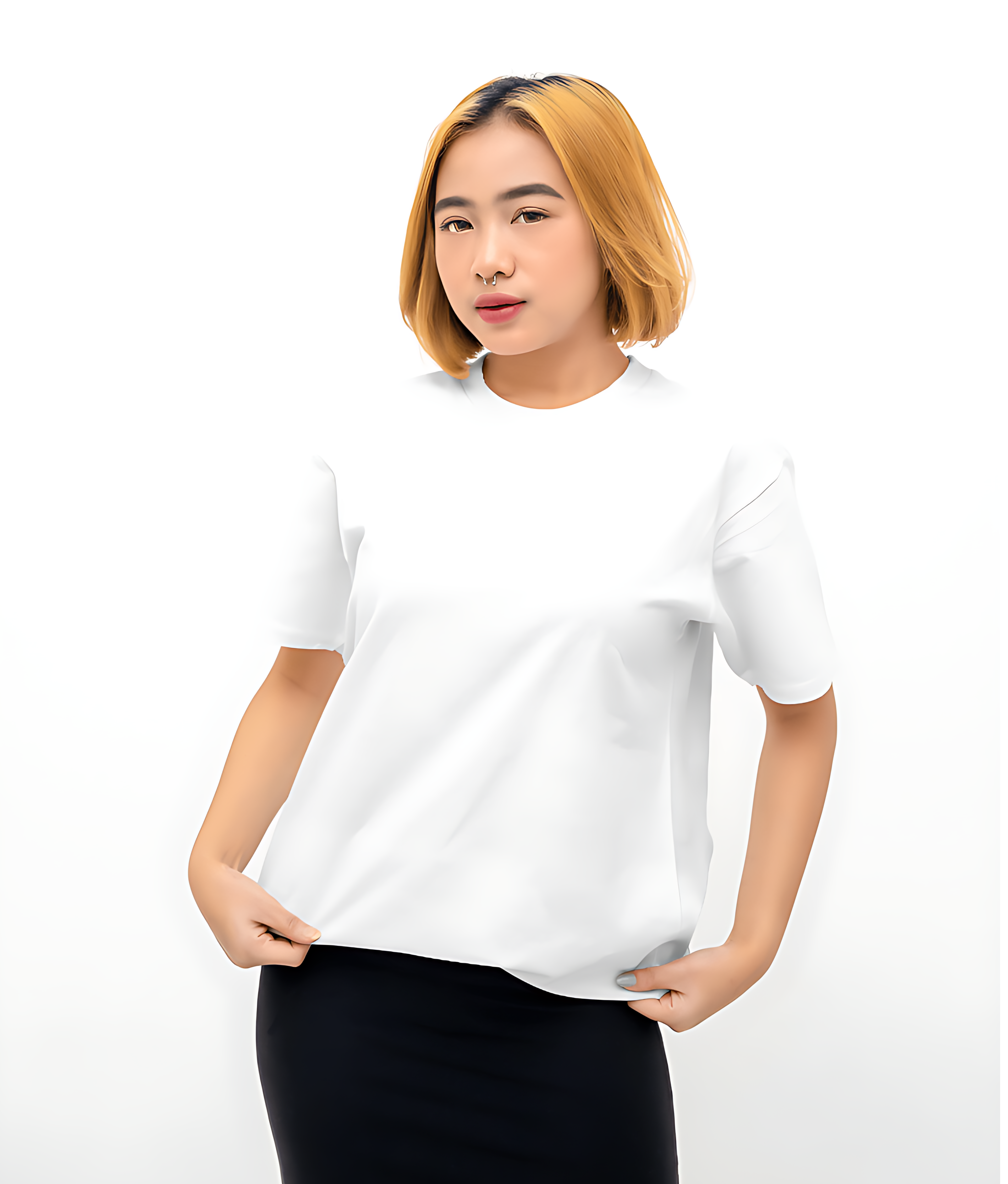 Premium Edition - Unisex Solid White Oversize Tees