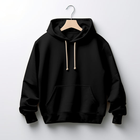Men Classic Black Hoodie : For Your Every Mood