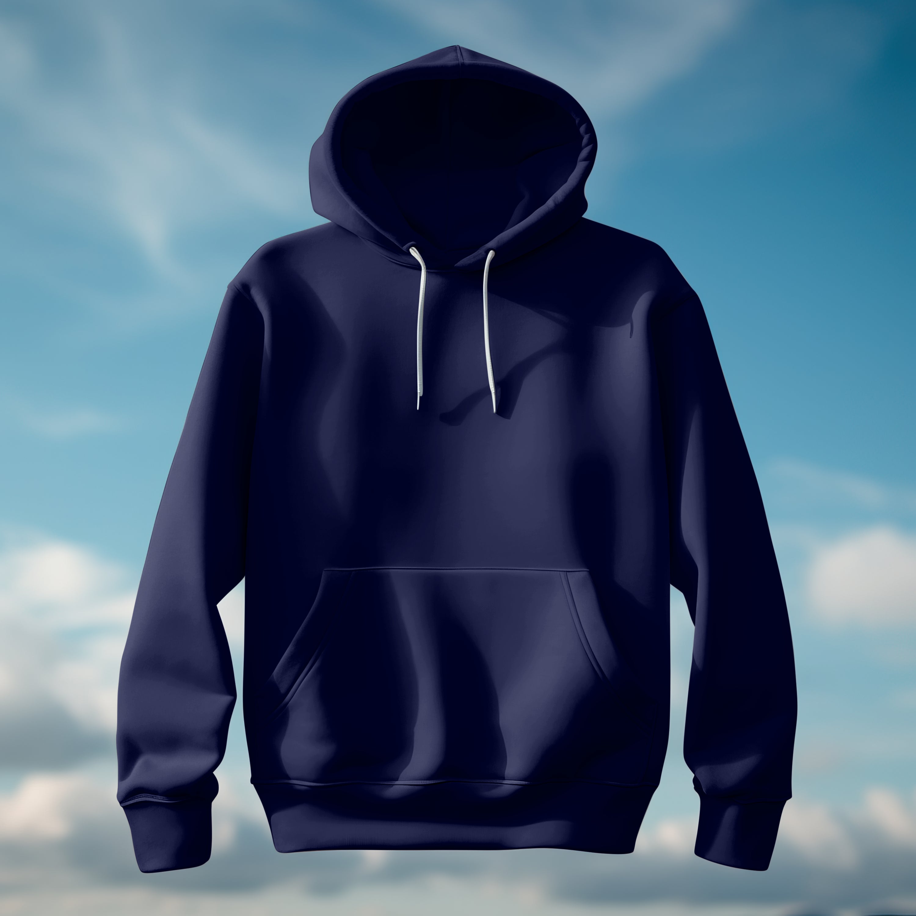 Women Classic Navy Blue Hoodie : For Your Every Mood