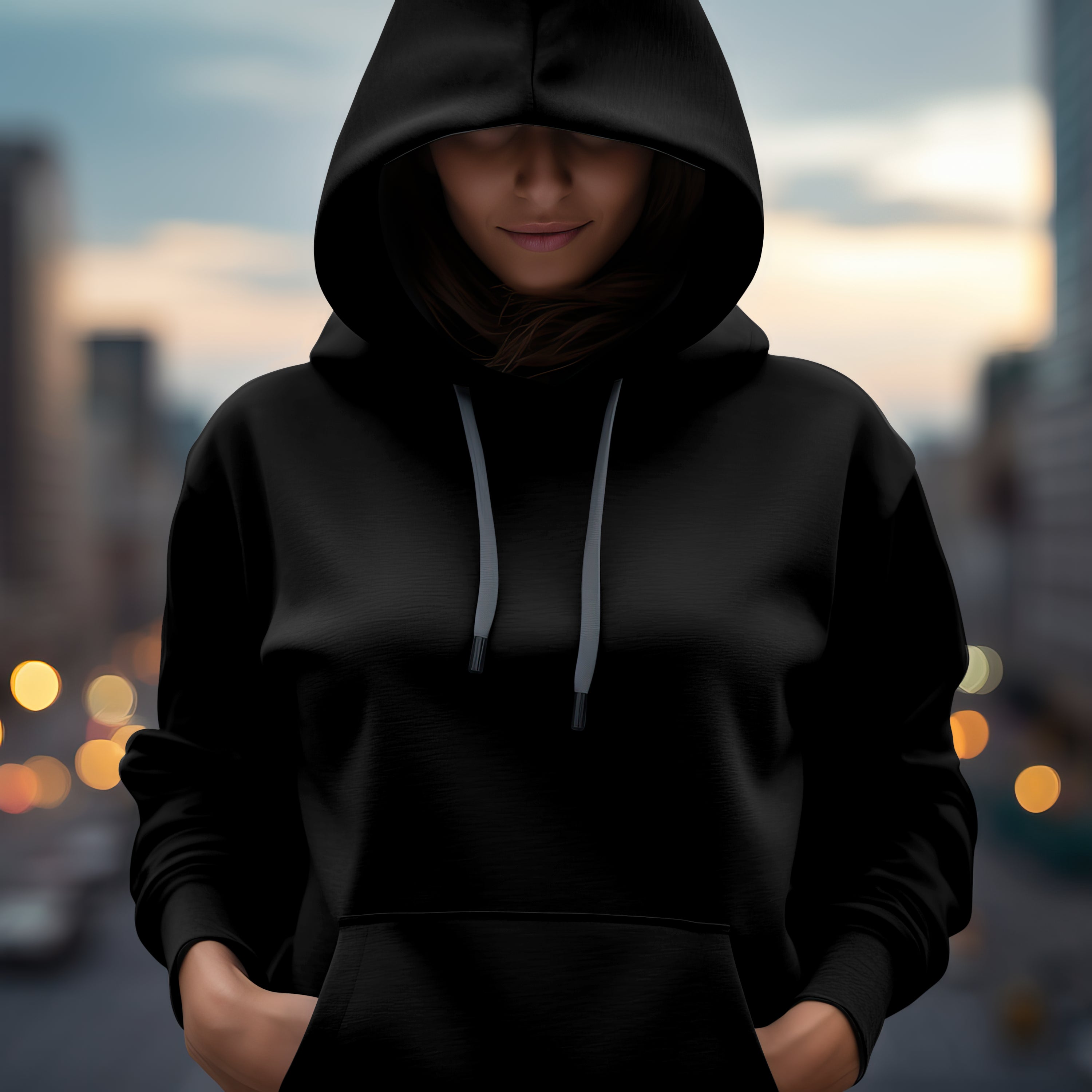 Women Classic Black Hoodie : For Your Every Mood