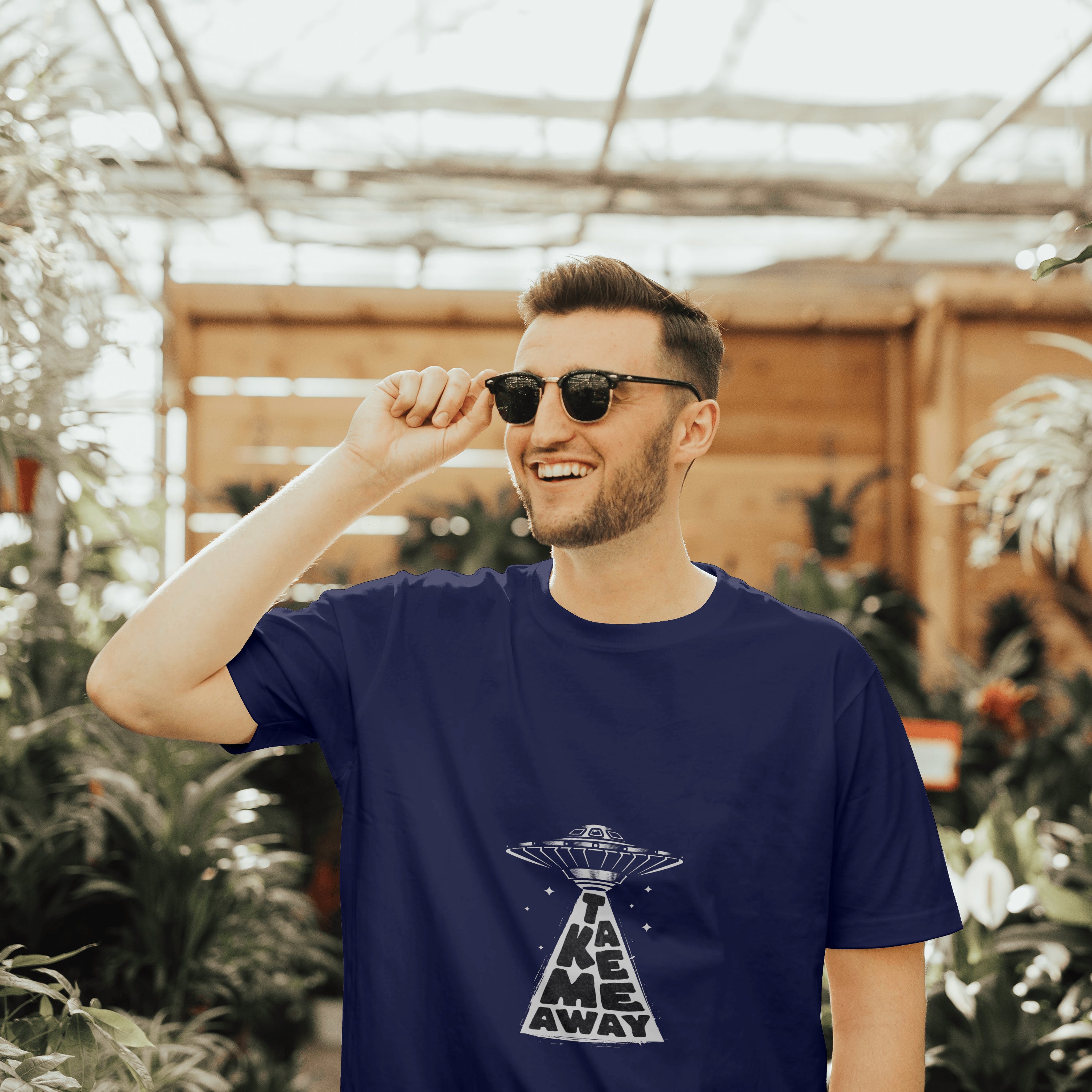 UFO - Light Weight Graphic Regular Fit T-Shirt For Men