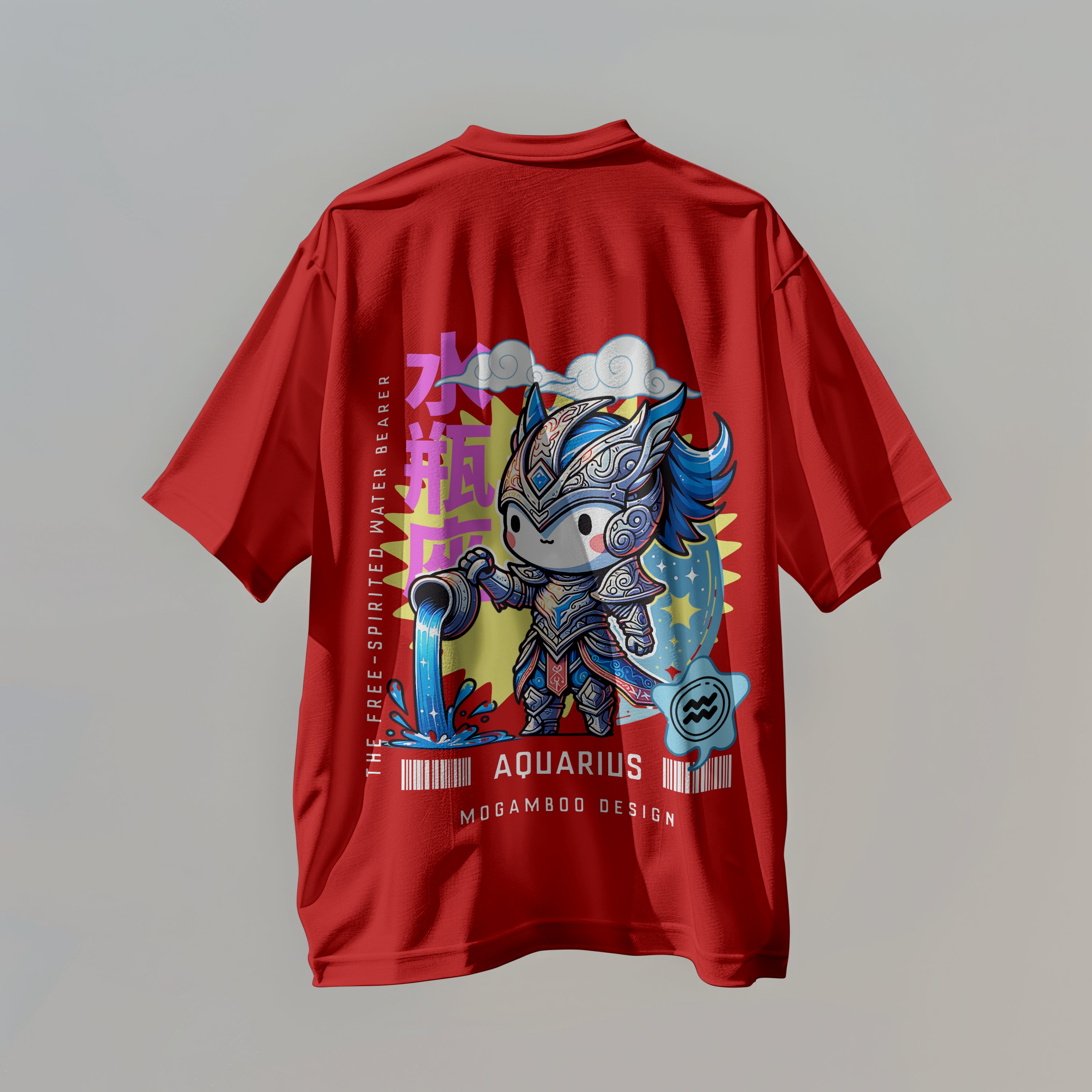 Aquarius Zodiac Tee : Light Weight Regular Fit T-Shirt for Men