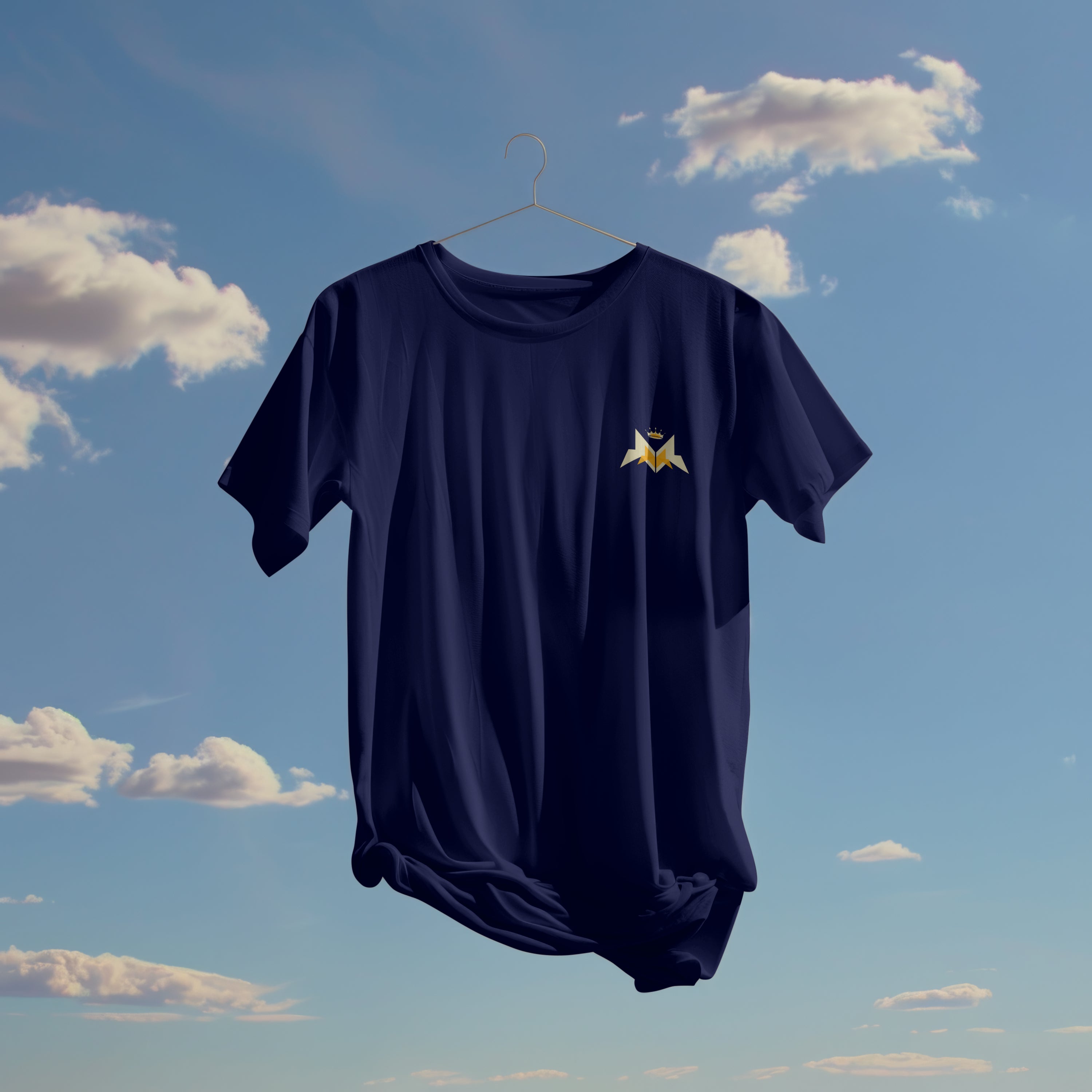 Navy Solid Regular : Unisex Light weight Regular Fit T-Shirt