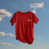 Red Solid Regular : Unisex Light weight Regular Fit T-Shirt