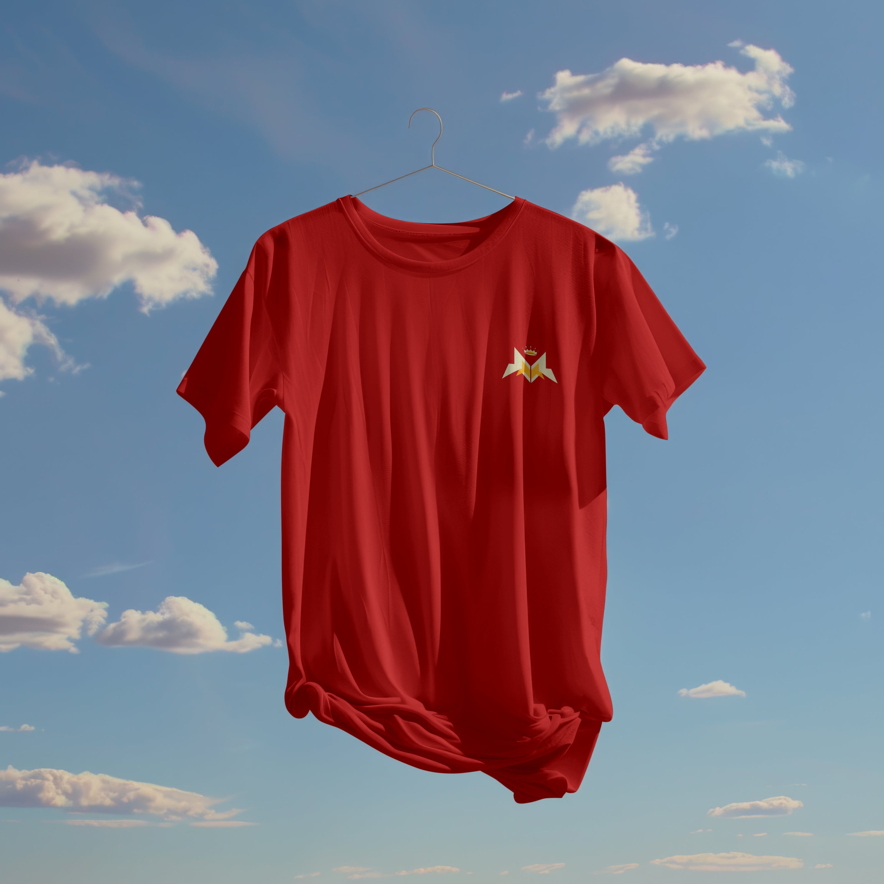 Red Solid Regular : Unisex Light weight Regular Fit T-Shirt