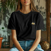 Black Solid Regular : Unisex Light weight Regular Fit T-Shirt