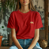 Red Solid Regular : Unisex Light weight Regular Fit T-Shirt