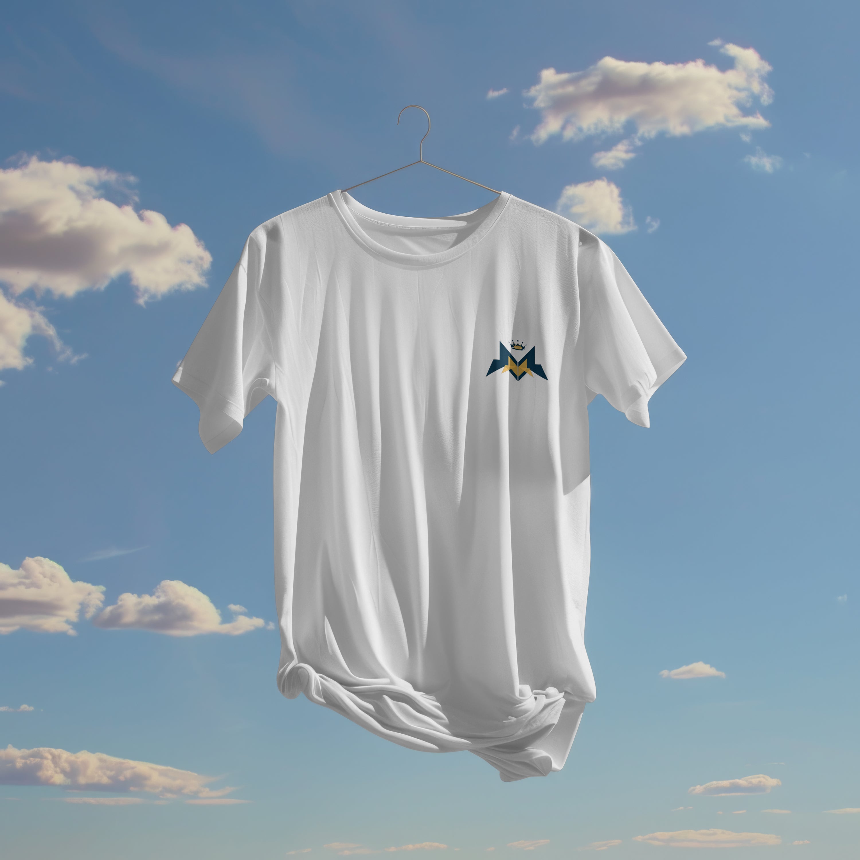 White Solid Regular : Unisex Light weight Regular Fit T-Shirt