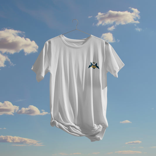 White Solid Regular : Unisex Light weight Regular Fit T-Shirt