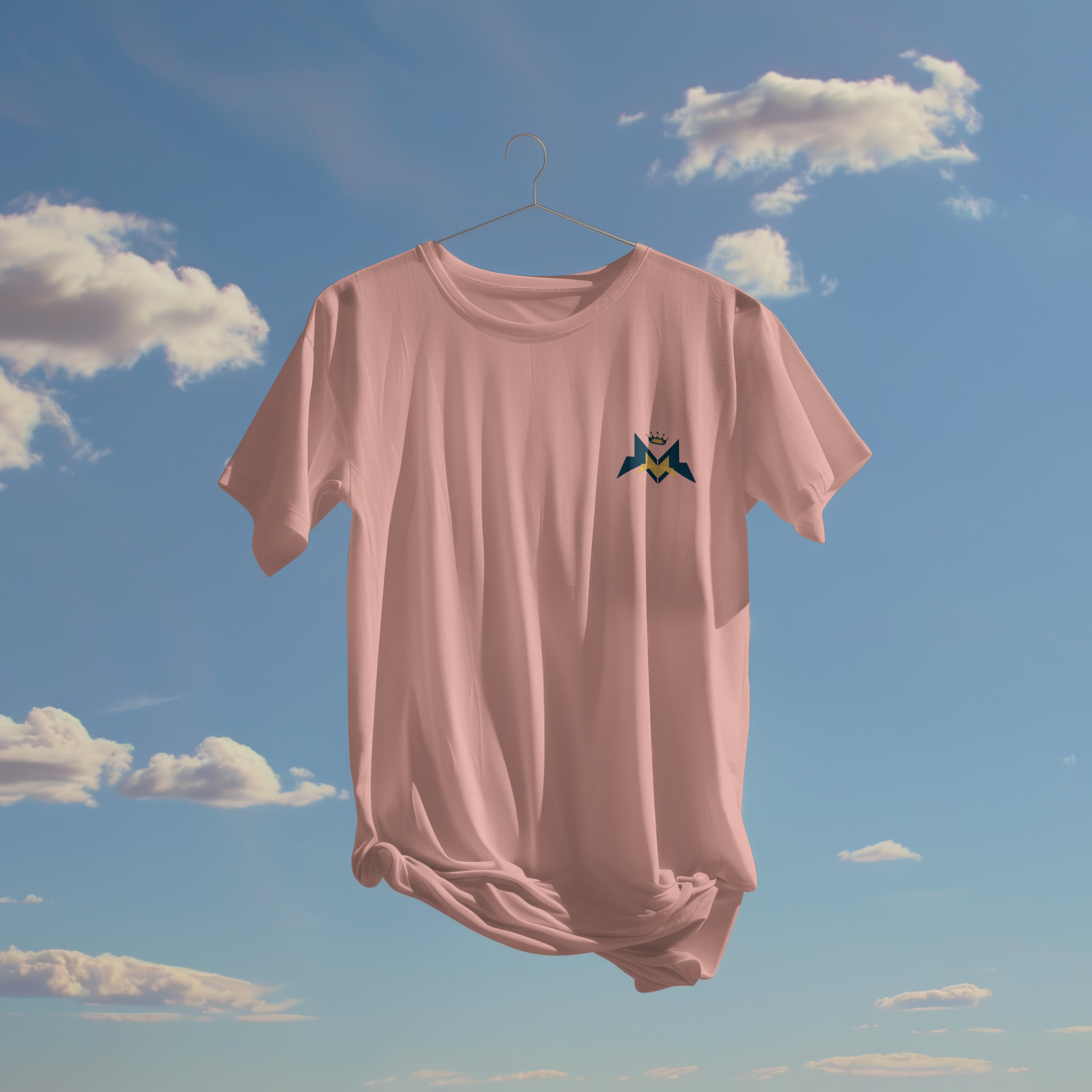 Peach Solid Regular : Unisex Light weight Regular Fit T-Shirt