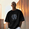 Chess : Black Chess Graphic Printed Oversized T-shirt for Men
