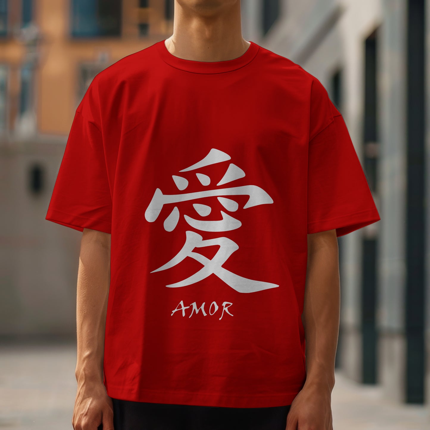 Amor : Graphic Printed Oversized T-shirt for Men