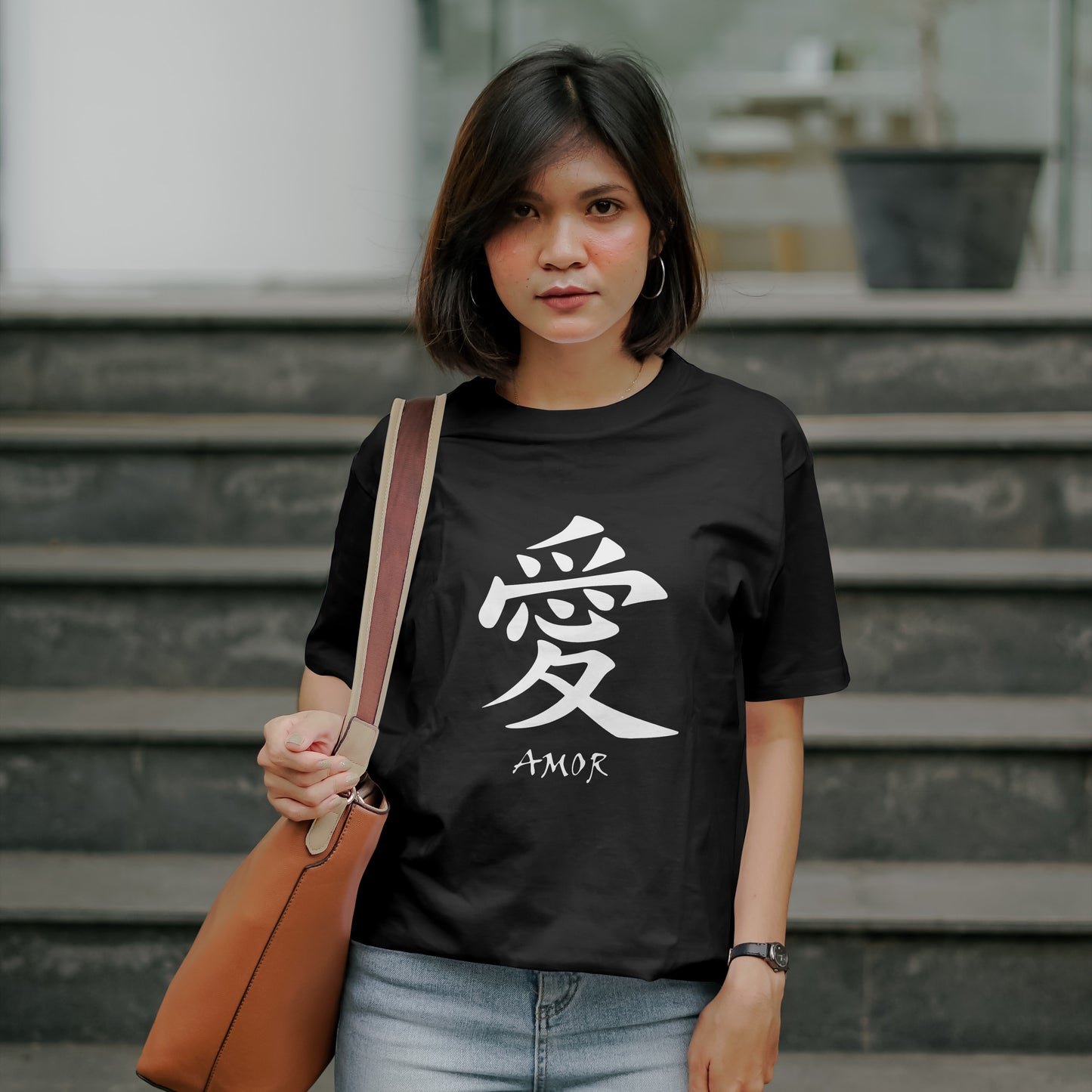 Amor : Graphic Printed Oversized T-shirt for Women