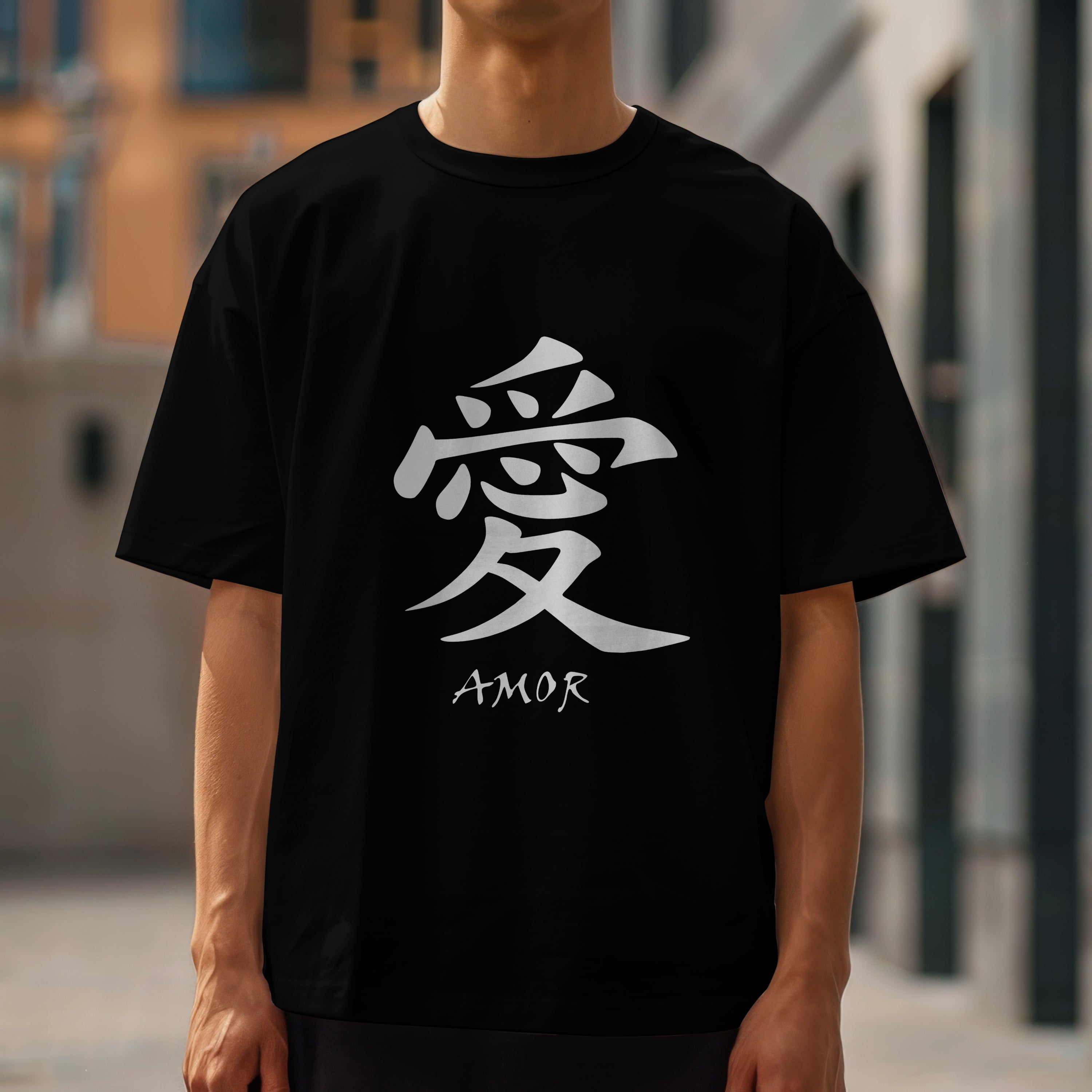 Amor : Graphic Printed Oversized T-shirt for Men