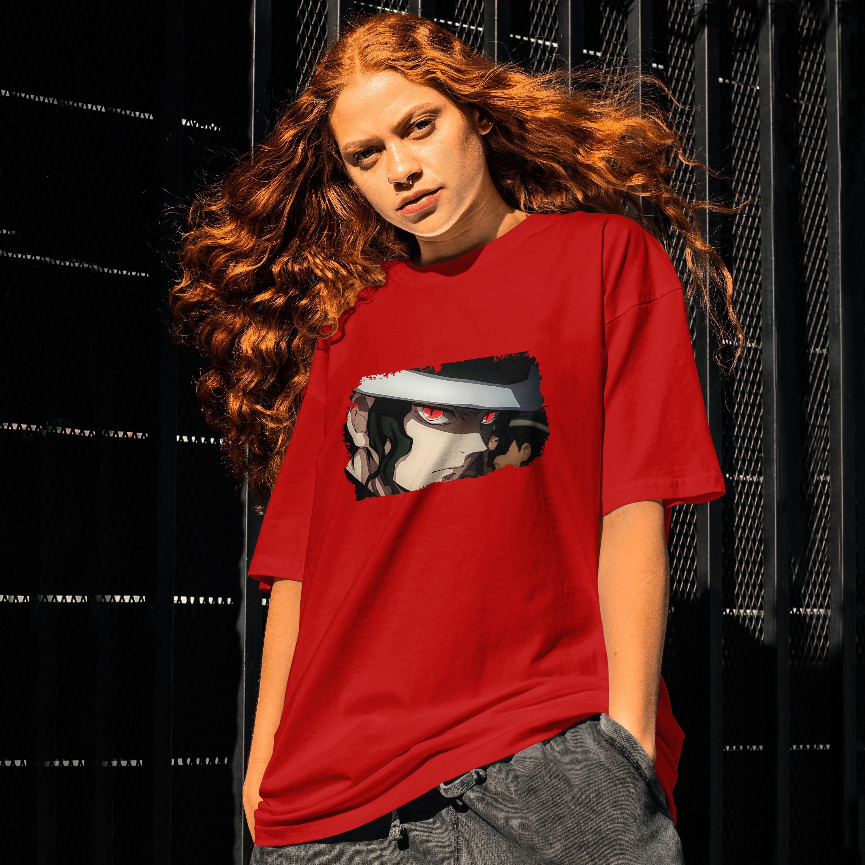 Muzan : Unisex Graphic Printed Oversized Limited Edition T-shirt