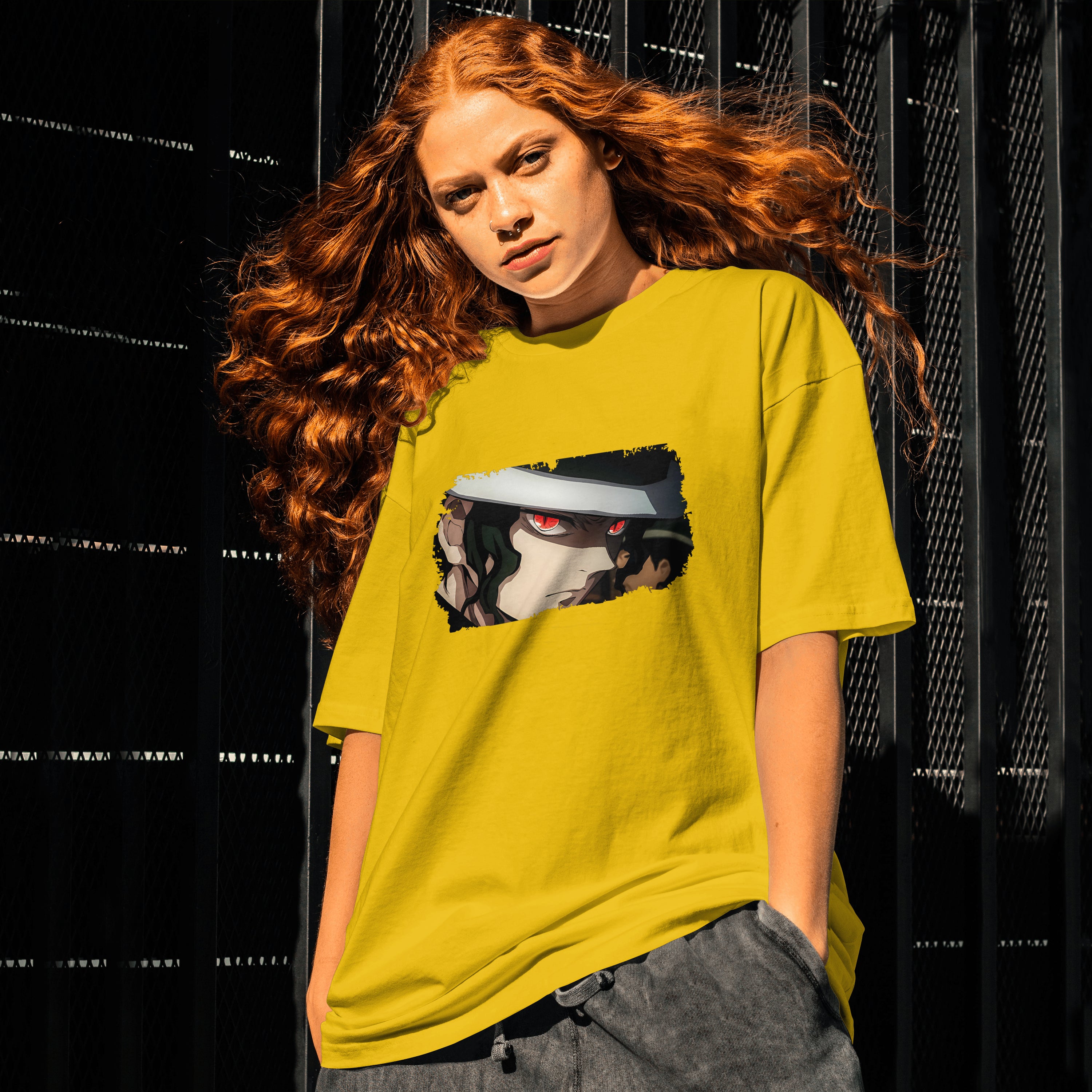 Muzan : Unisex Graphic Printed Oversized Limited Edition T-shirt