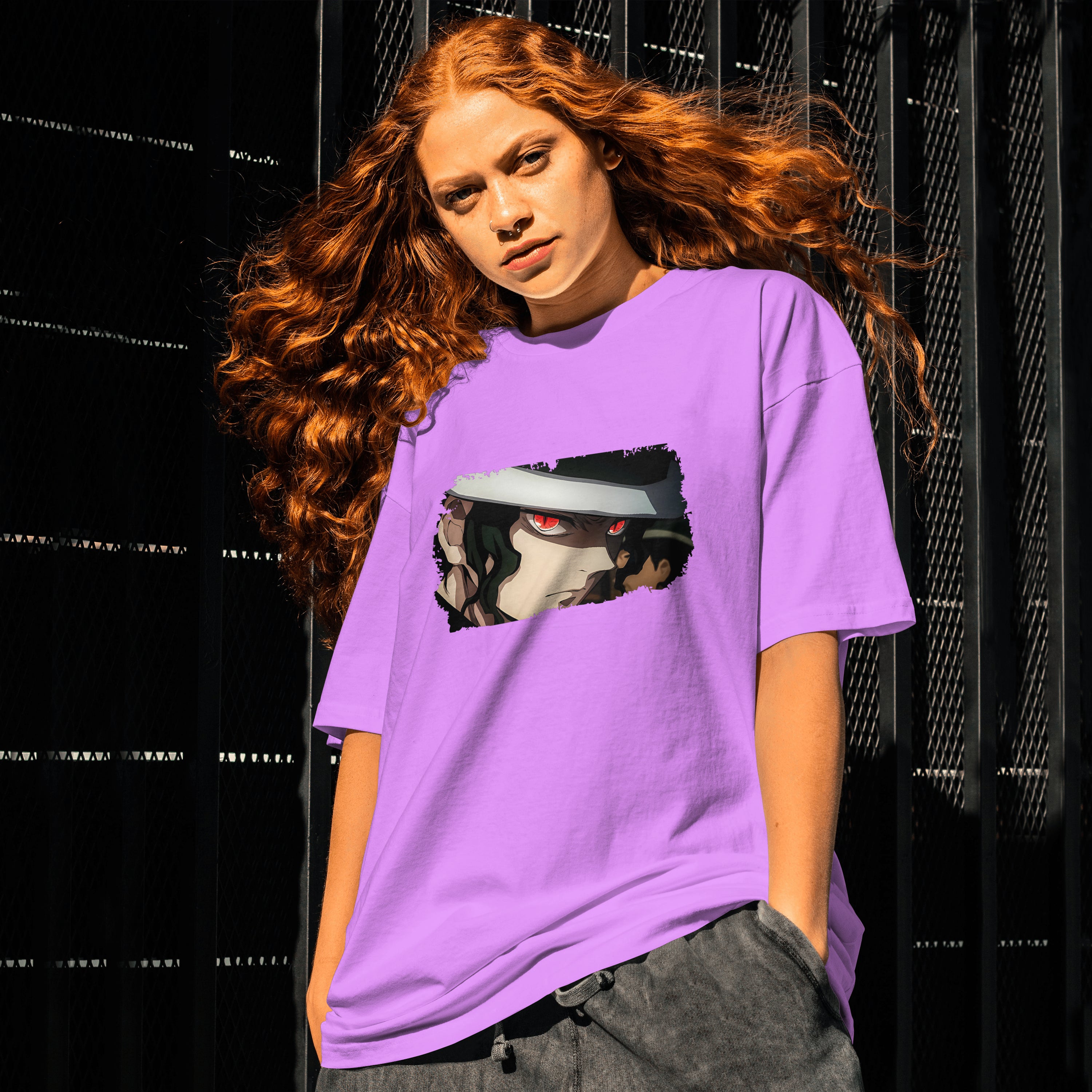 Muzan : Unisex Graphic Printed Oversized Limited Edition T-shirt