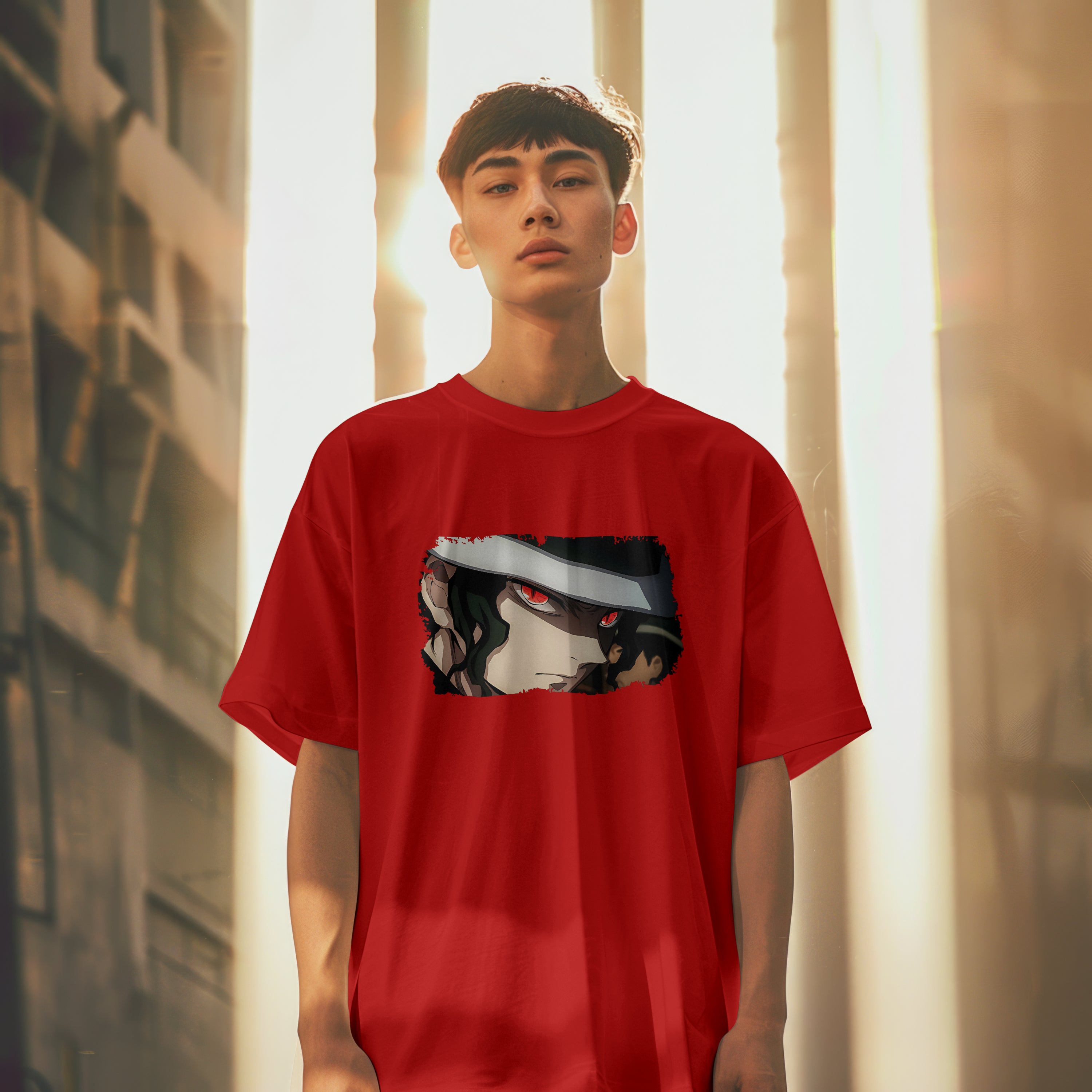 Muzan : Unisex Graphic Printed Oversized Limited Edition T-shirt