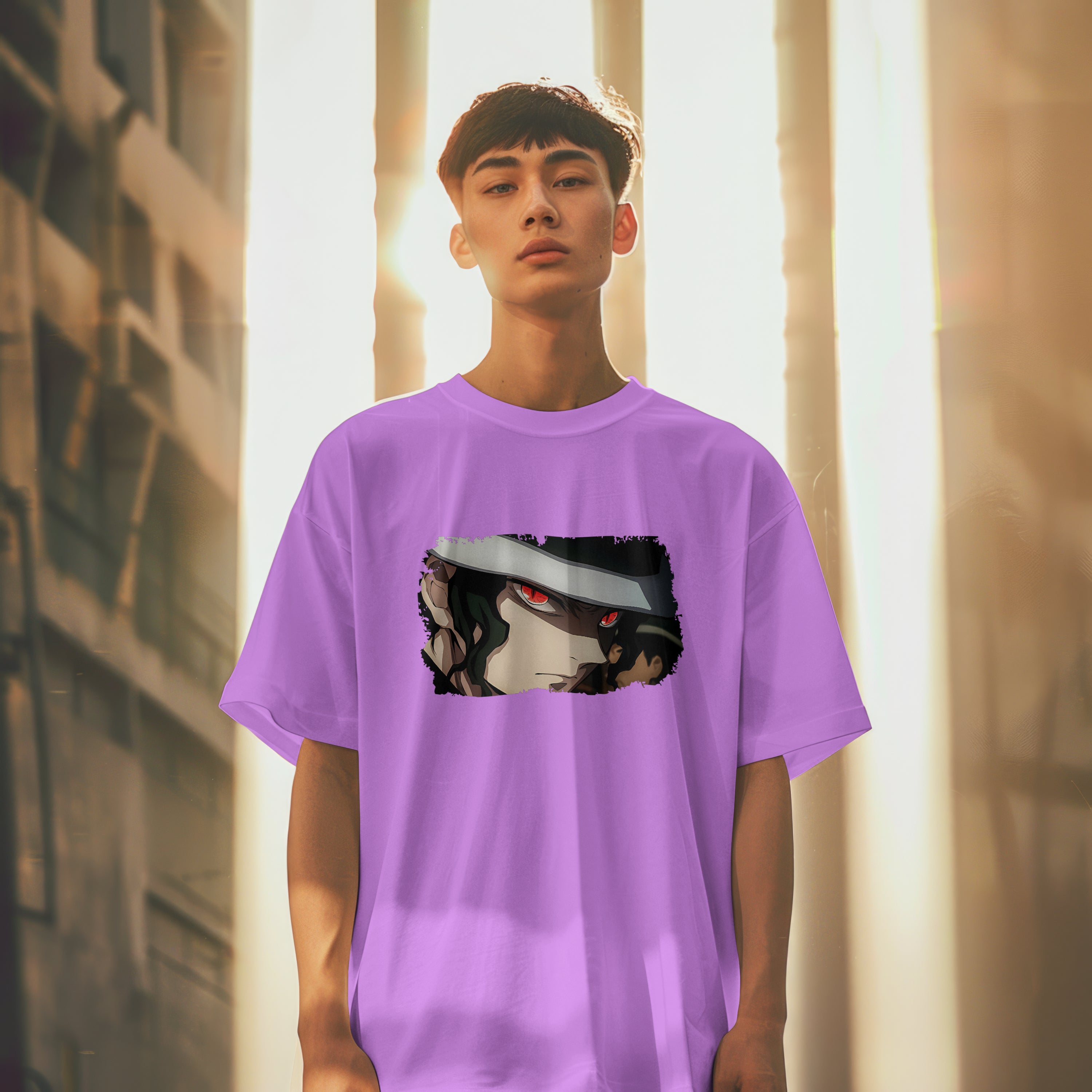 Muzan : Unisex Graphic Printed Oversized Limited Edition T-shirt