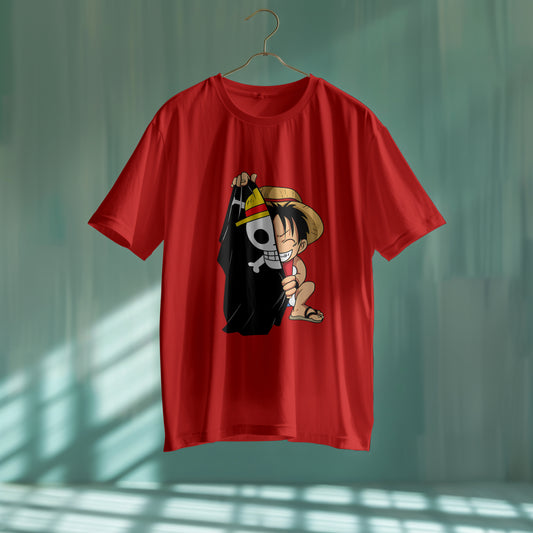 One Piece : Graphic Printed Oversized T-shirt for Men