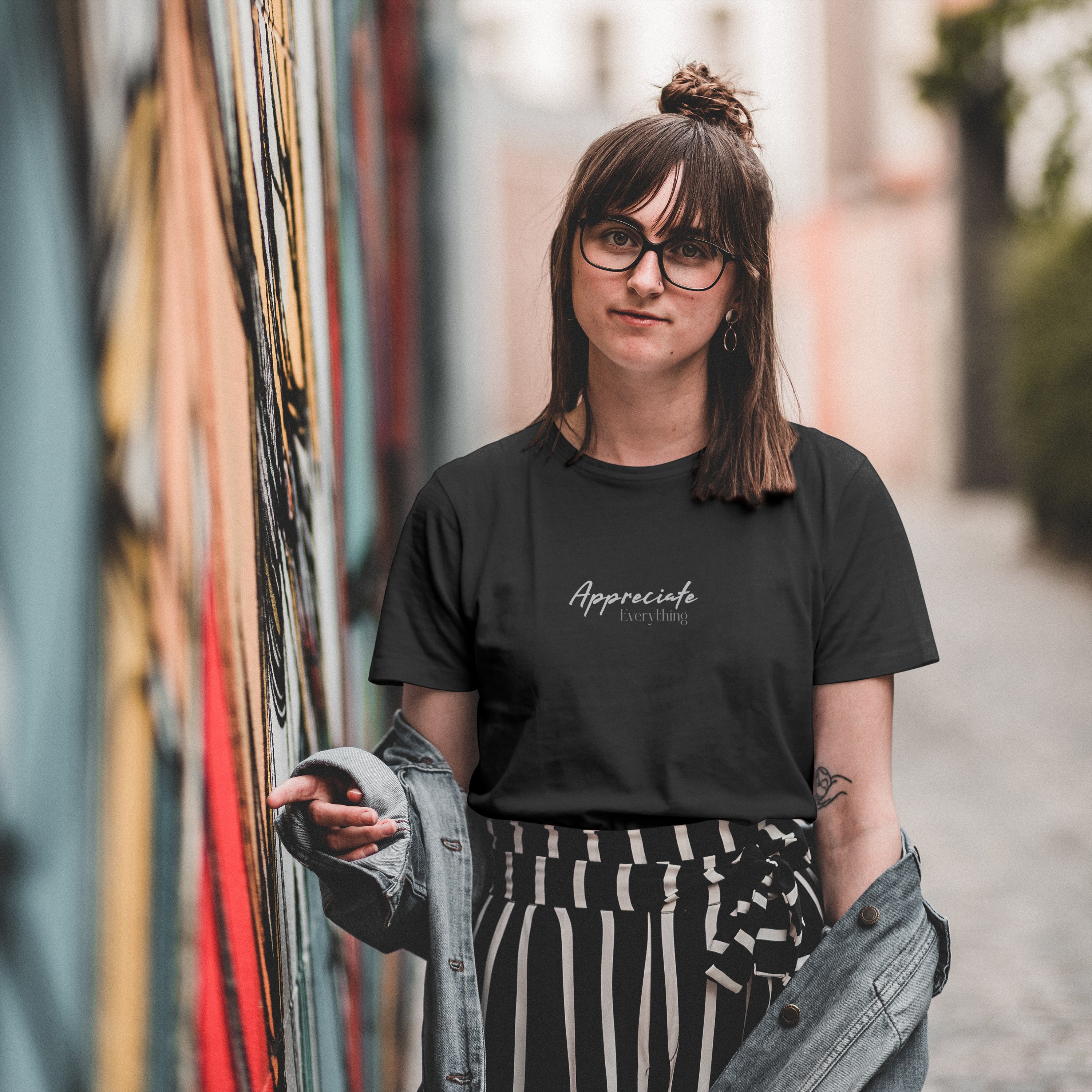 Appreciate Everything - Light Weight Graphic Regular Fit T-Shirt For Women
