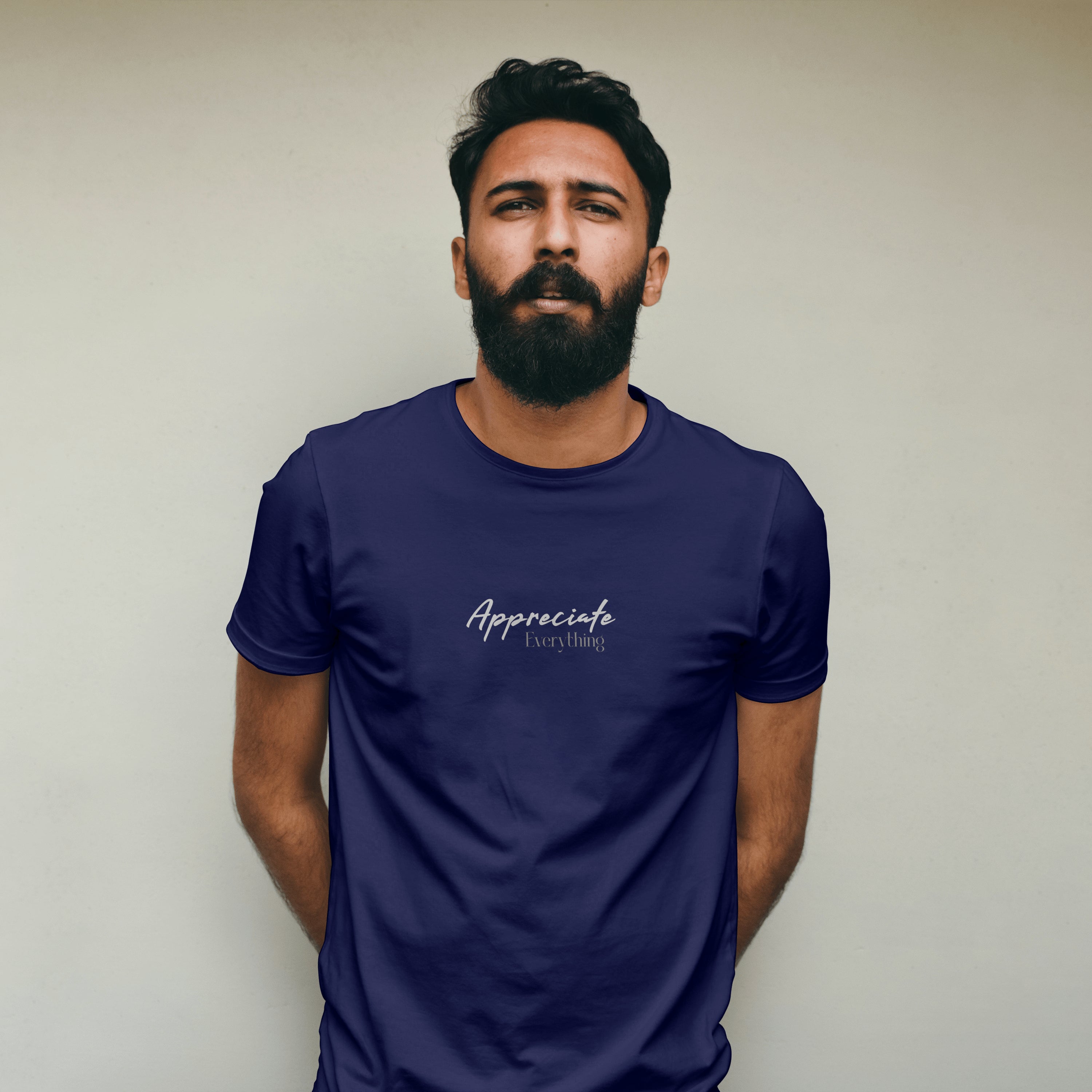 Appreciate Everything - Light Weight Graphic Regular Fit T-Shirt For Men