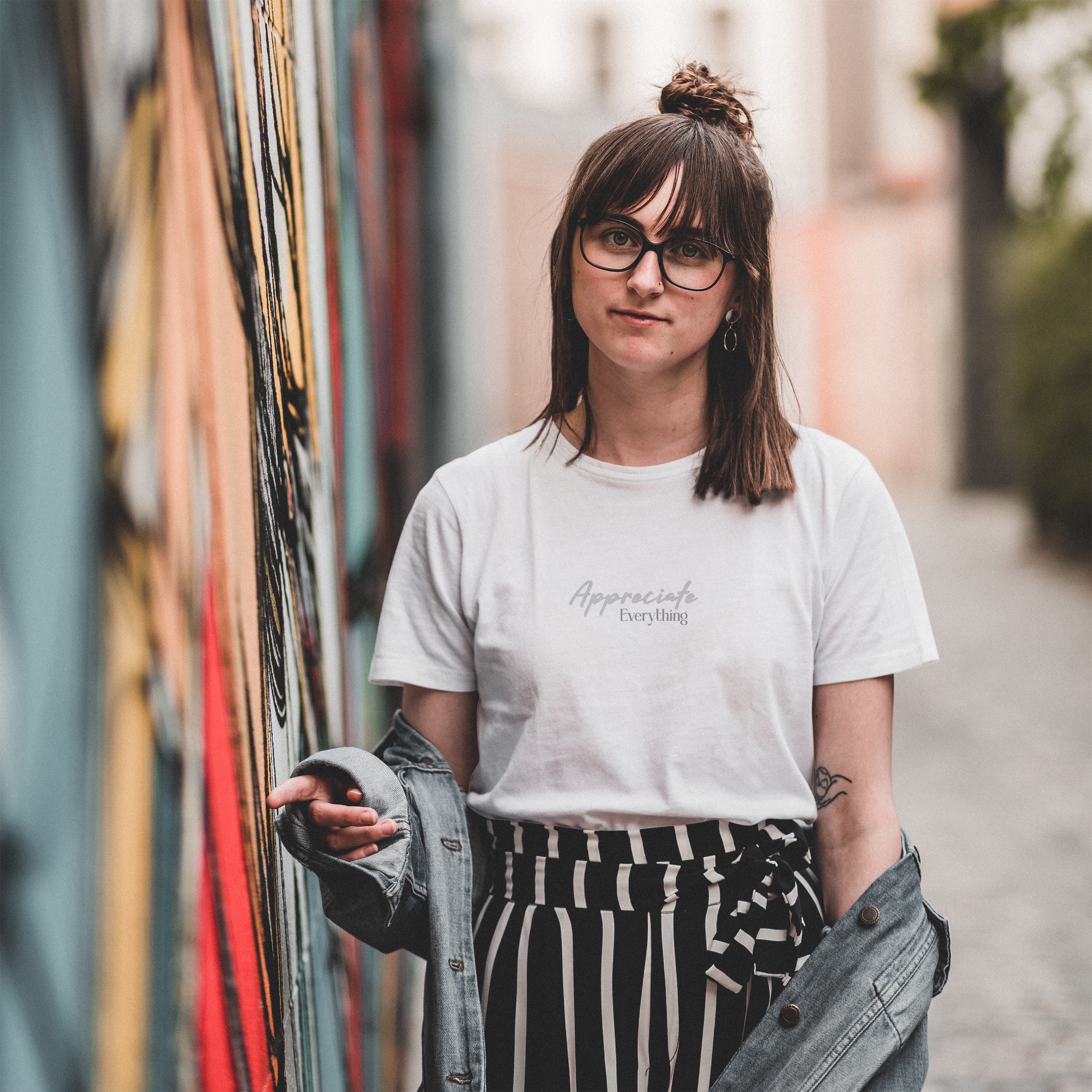 Appreciate Everything - Light Weight Graphic Regular Fit T-Shirt For Women