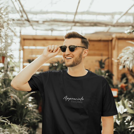 Appreciate Everything - Light Weight Graphic Regular Fit T-Shirt For Men