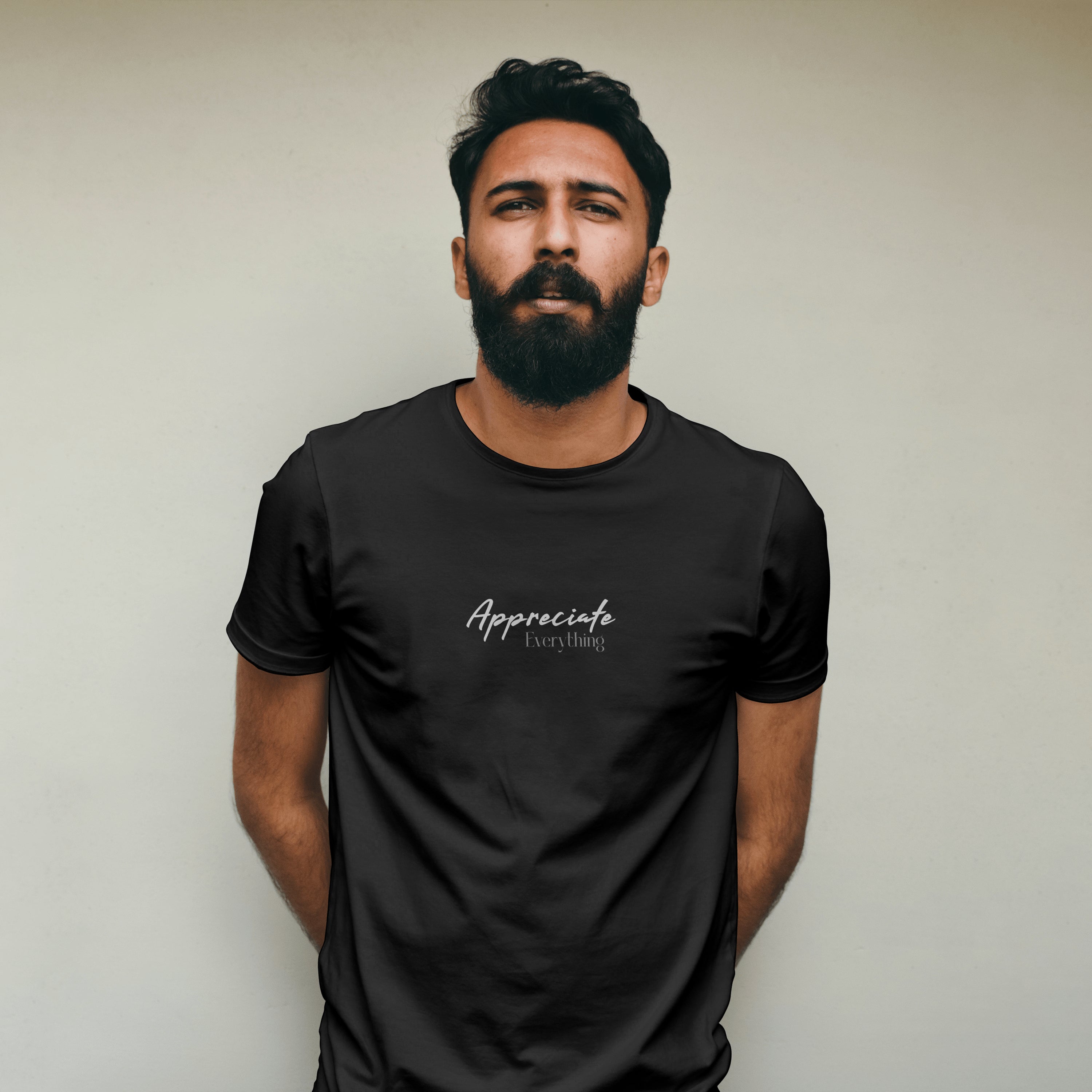 Appreciate Everything - Light Weight Graphic Regular Fit T-Shirt For Men