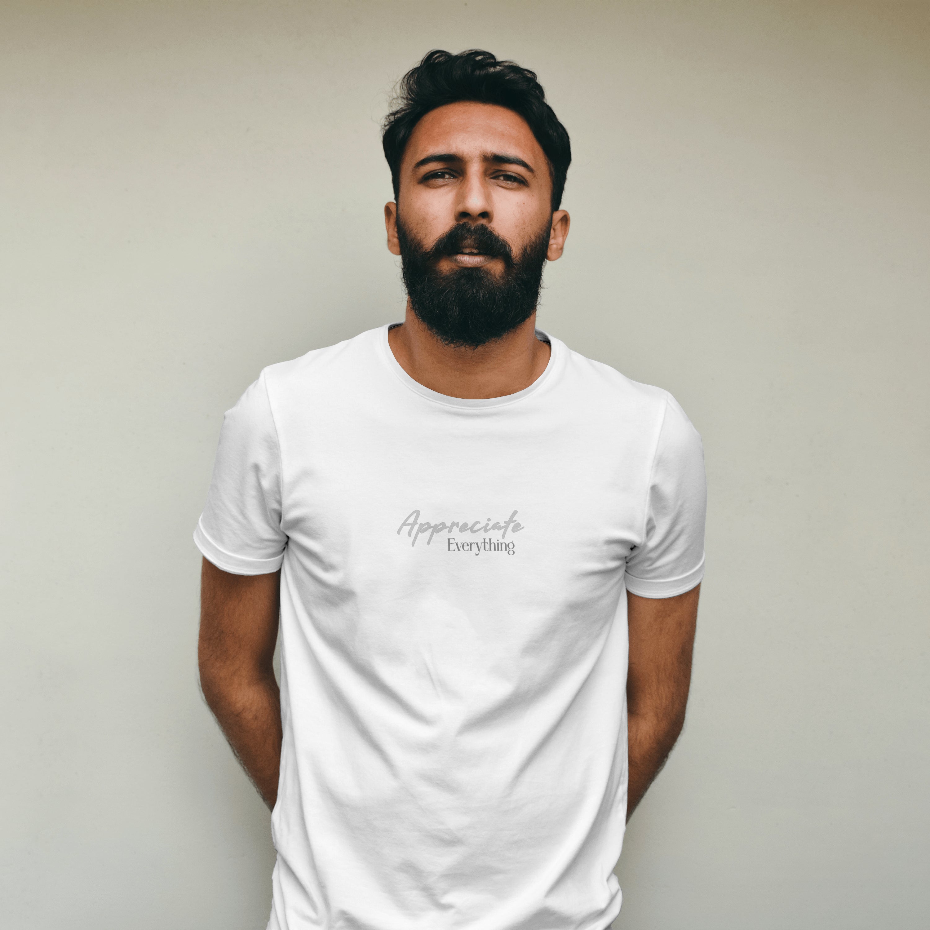 Appreciate Everything - Light Weight Graphic Regular Fit T-Shirt For Men