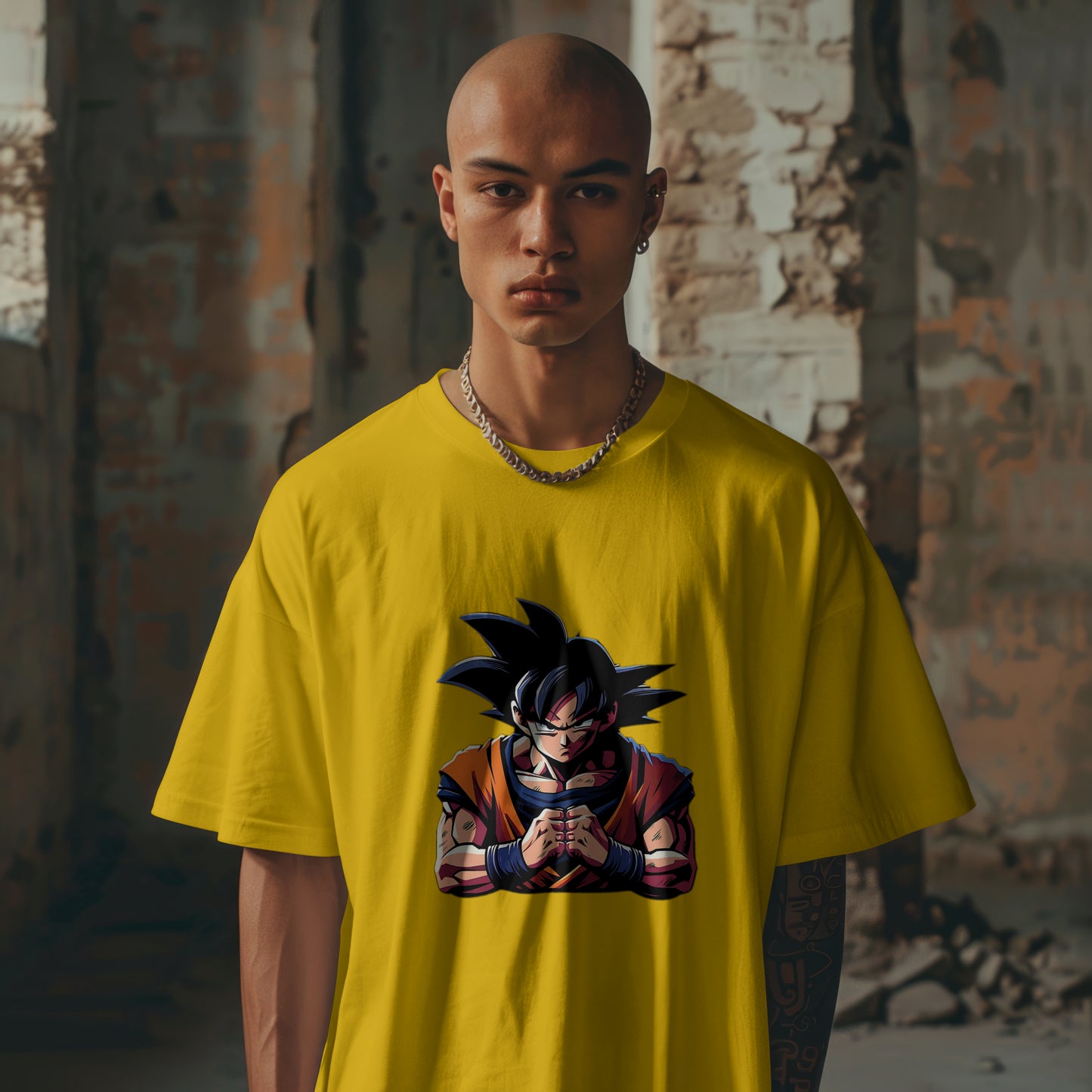 Goku : Graphic Printed Oversized T-shirt for Men