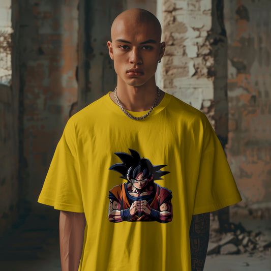 Goku : Graphic Printed Oversized T-shirt for Men