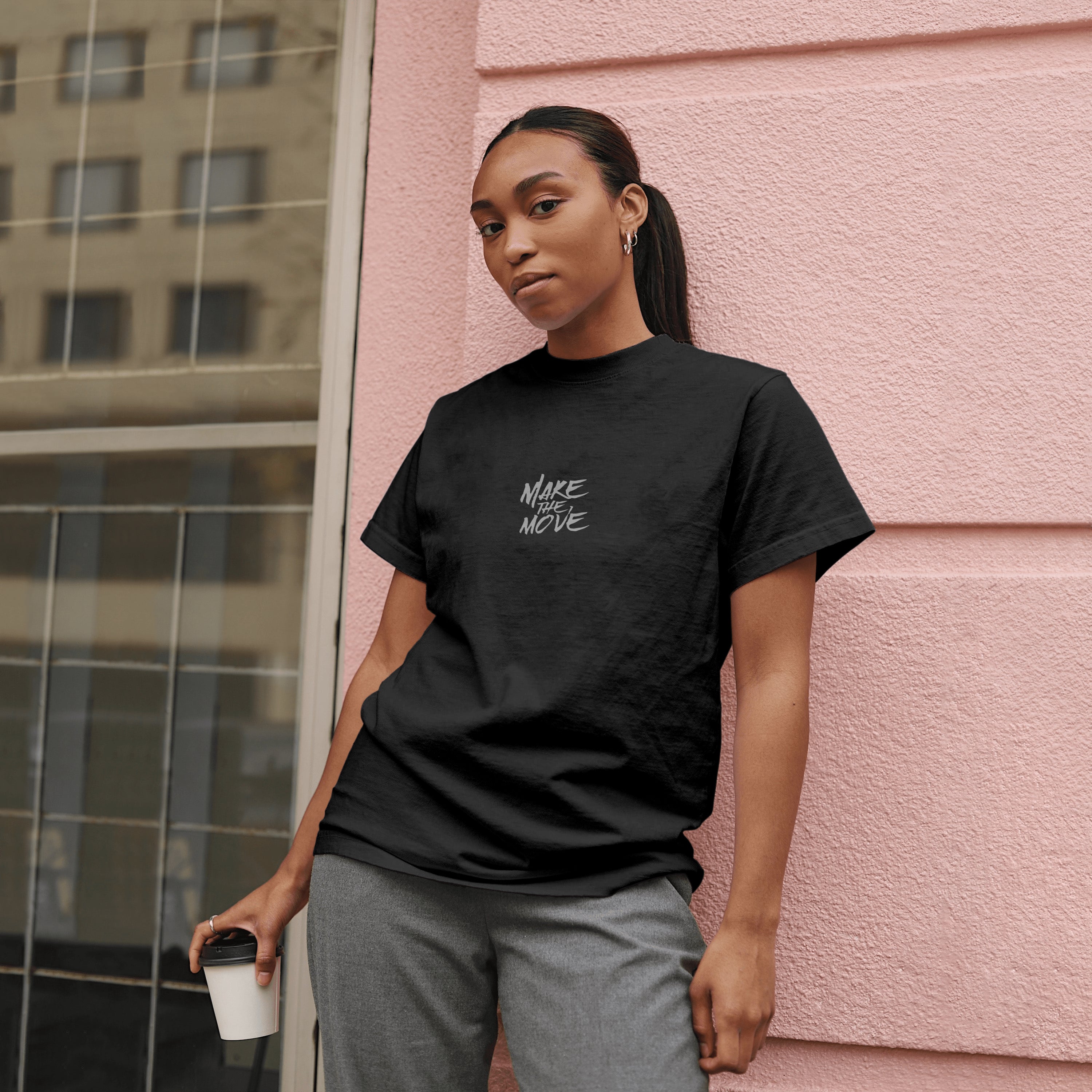 Make it Move - Light Weight Graphic Regular Fit T-Shirt For Women