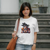 Goku : Graphic Printed Oversized T-shirt for Women