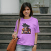 Goku : Graphic Printed Oversized T-shirt for Women