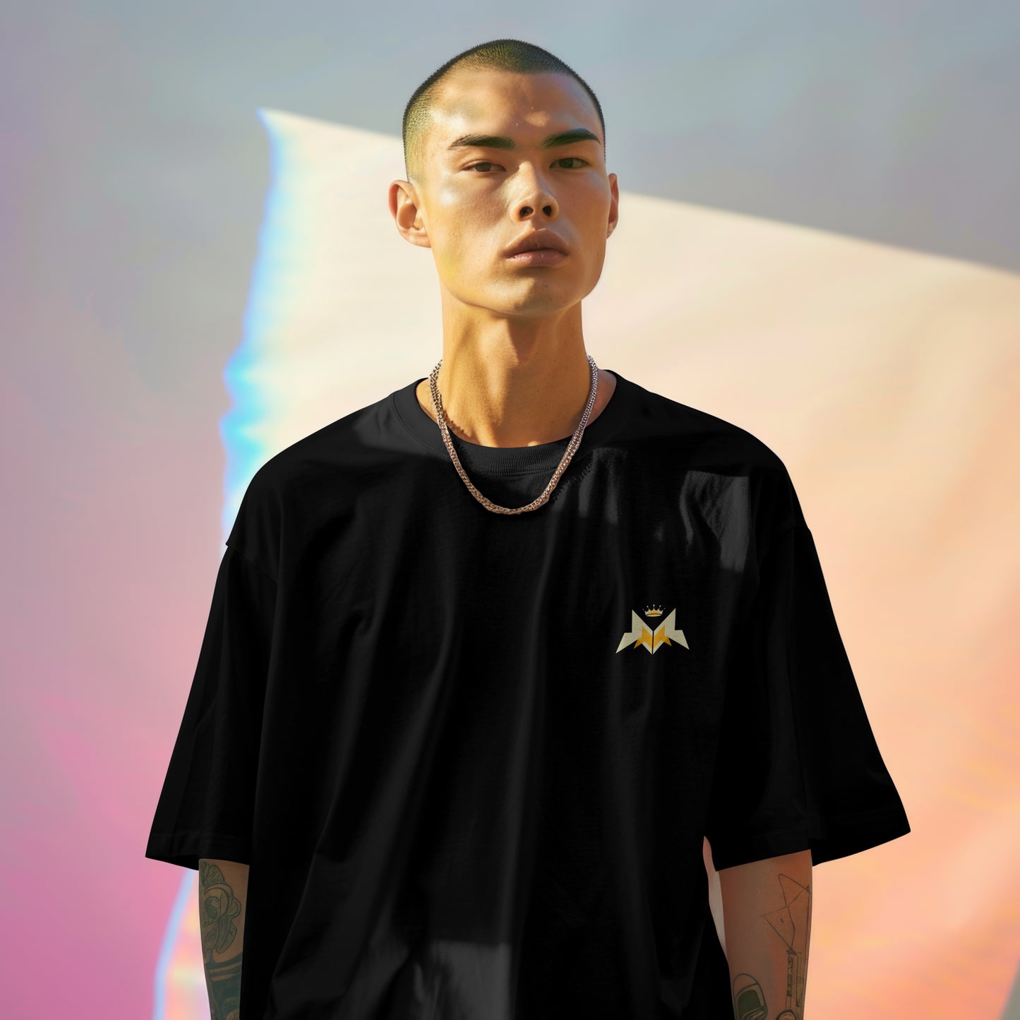 Classic Black Solid Oversize T-Shirt – Unisex Bold, Relaxed, and Stylish Fit