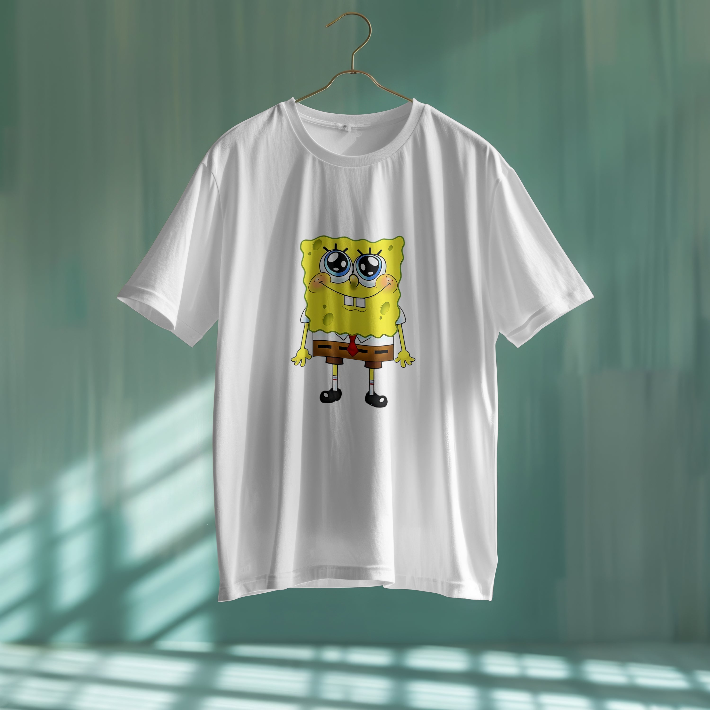 SpongeBob : Unisex Limited Edition Oversized Graphic Printed T-Shirt