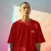 Classic Red Solid Oversize T-Shirt – Unisex Bold, Relaxed, and Stylish Fit