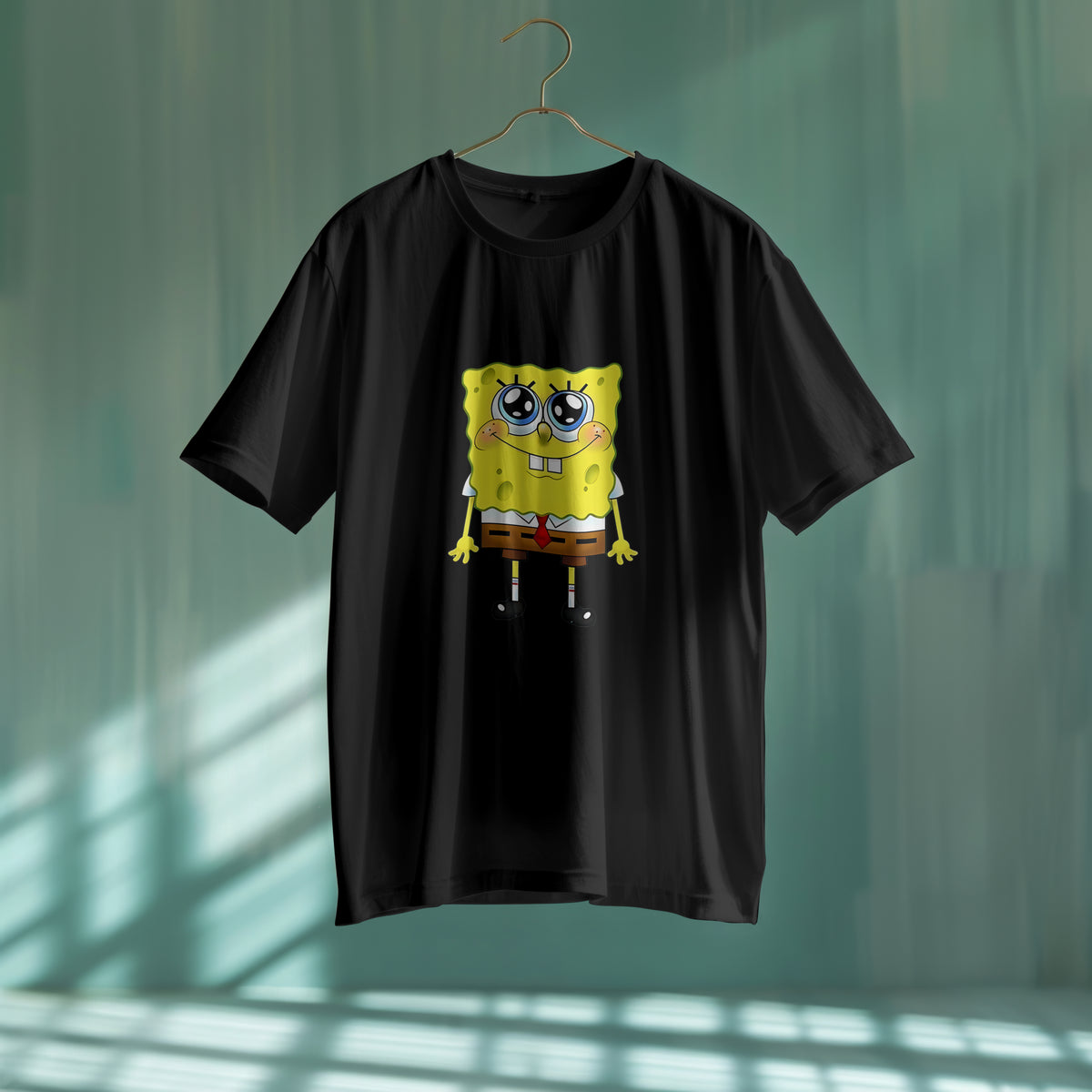 SpongeBob : Unisex Limited Edition Oversized Graphic Printed T-Shirt