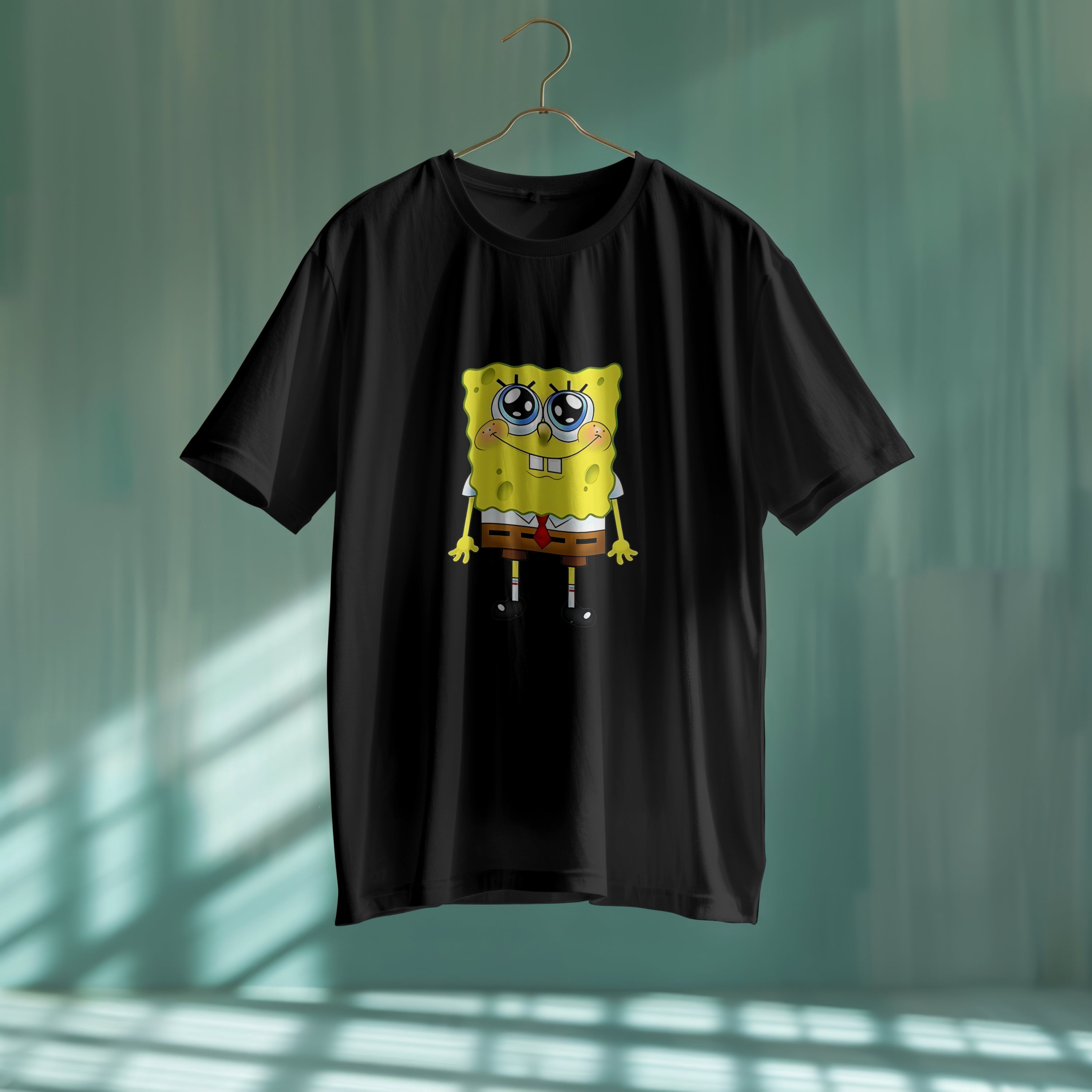 SpongeBob : Unisex Limited Edition Oversized Graphic Printed T-Shirt