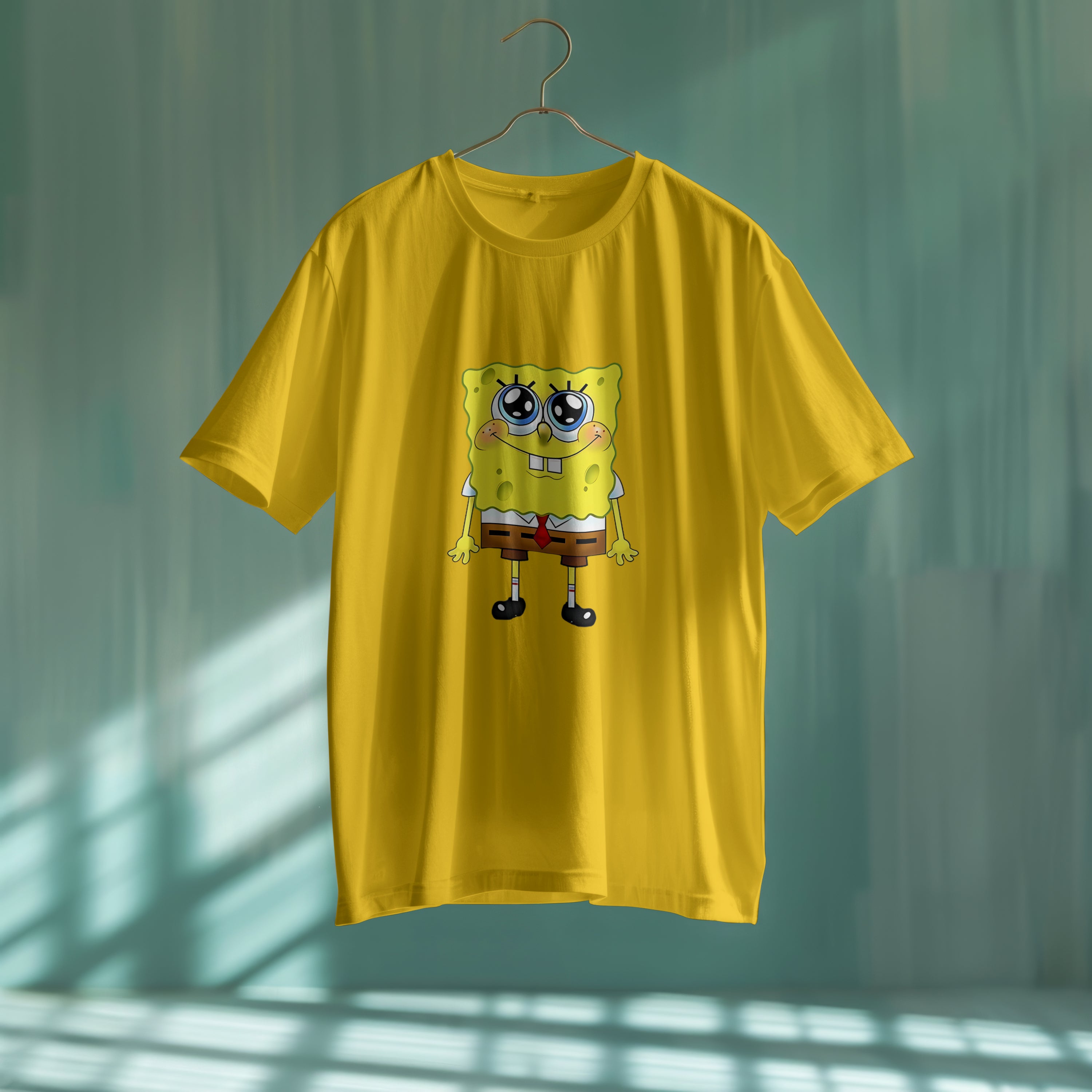 SpongeBob : Unisex Limited Edition Oversized Graphic Printed T-Shirt
