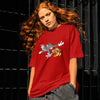 Tom and Jerry : Chase Graphic Printed Oversized T-shirt For Women