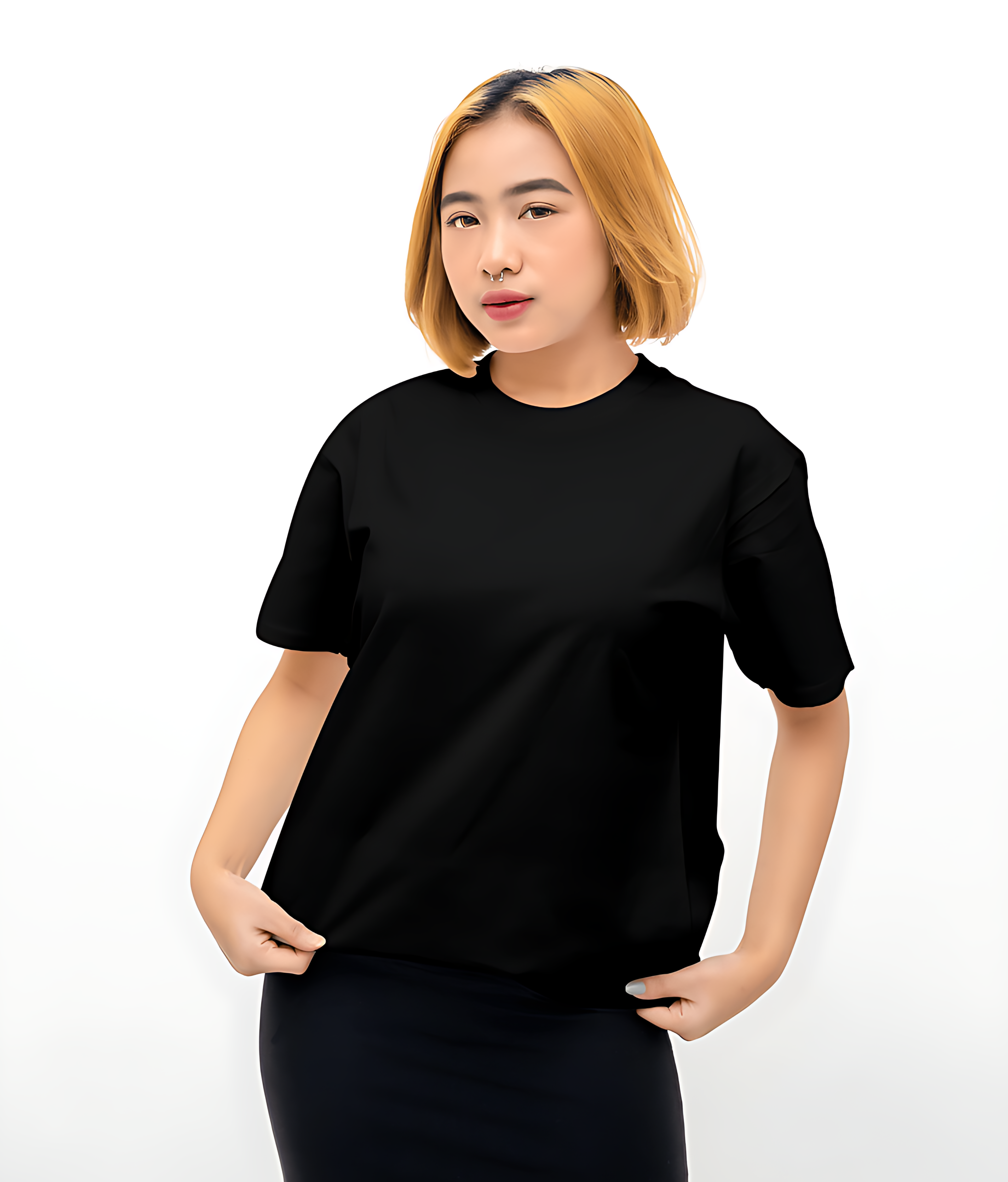 Premium Edition - Unisex Solid Black Oversize Tees