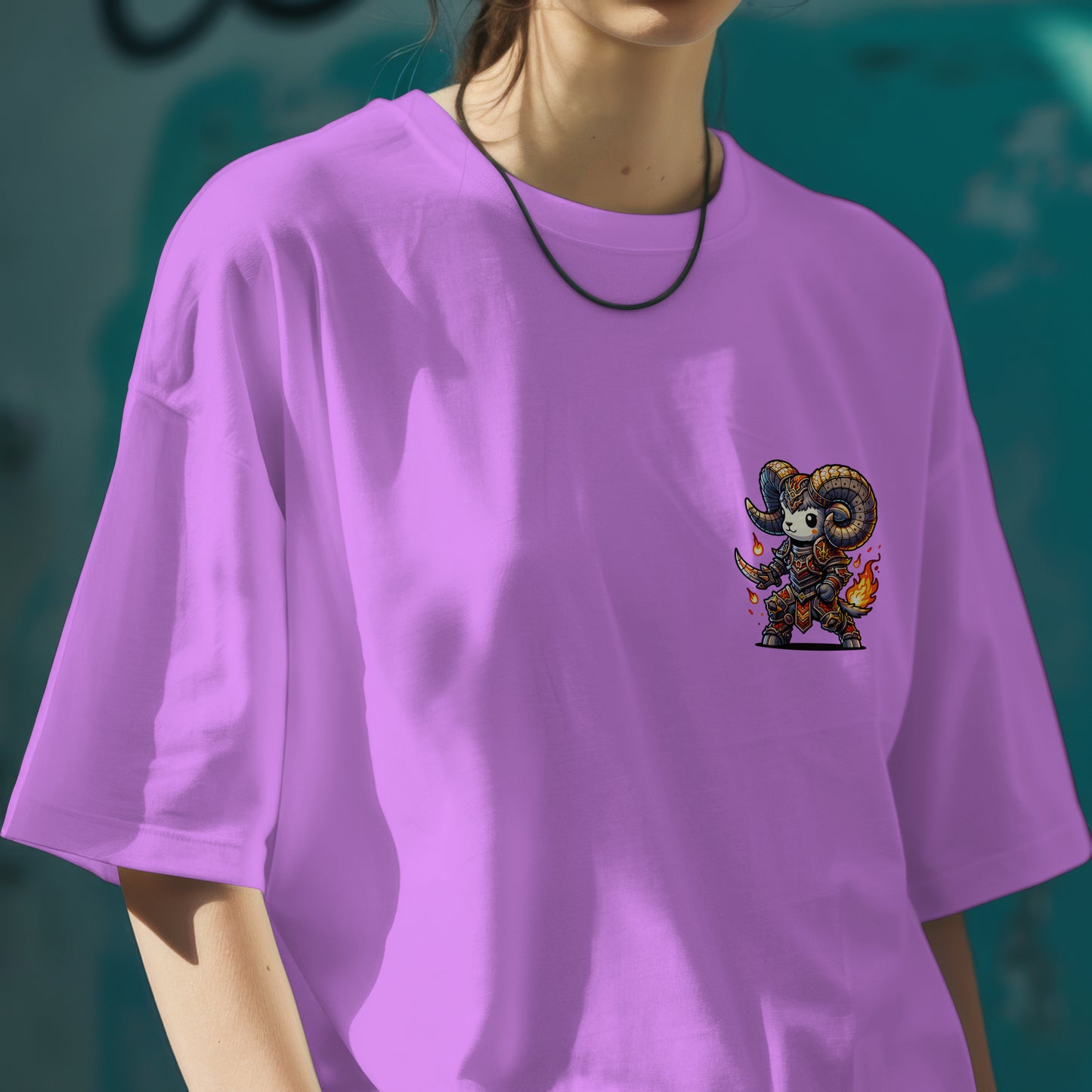 Aries Zodiac Tee : Oversized T-Shirt for Women