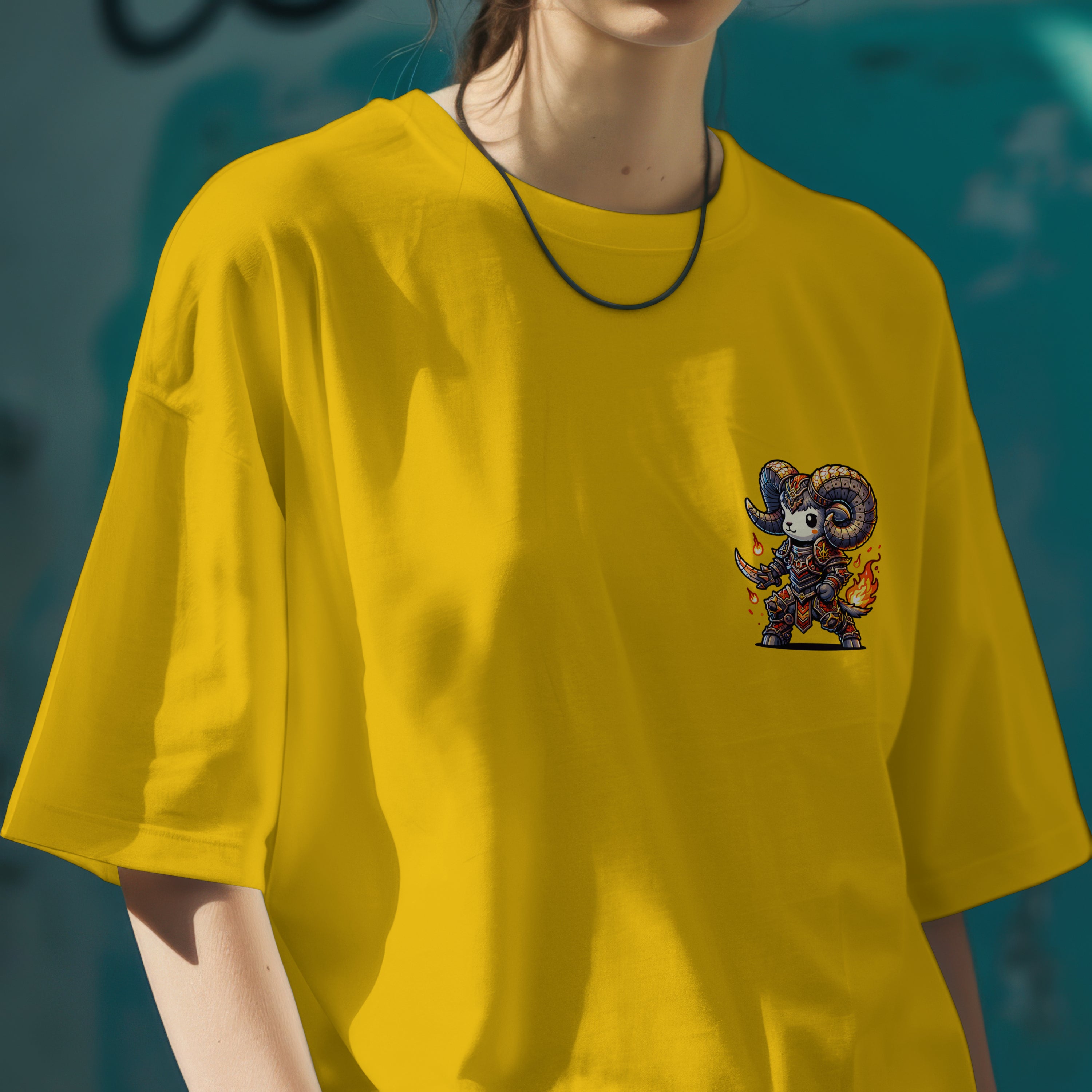 Aries Zodiac Tee : Oversized T-Shirt for Women