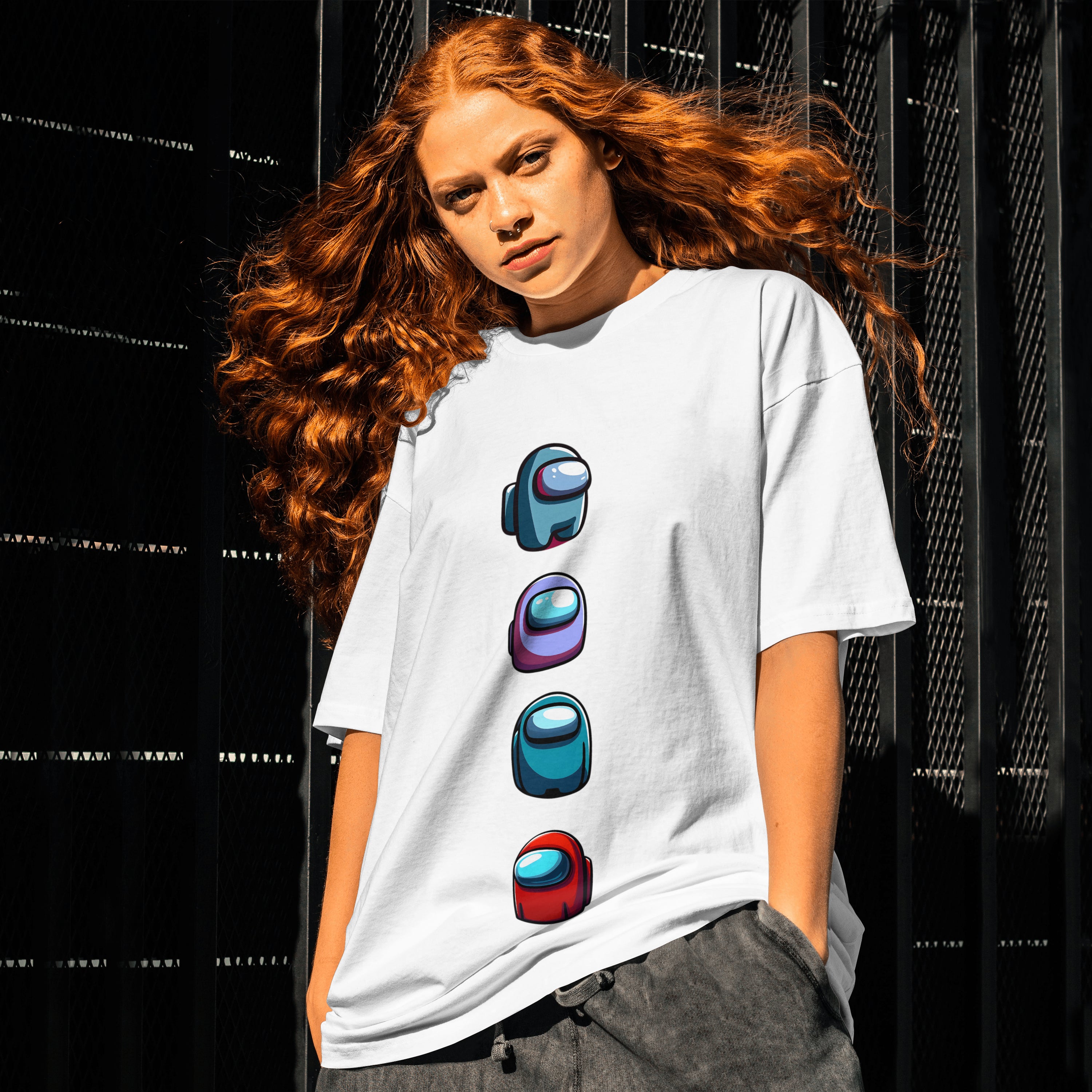 Among Us : Limited Edition Graphic Printed Oversized T-shirt