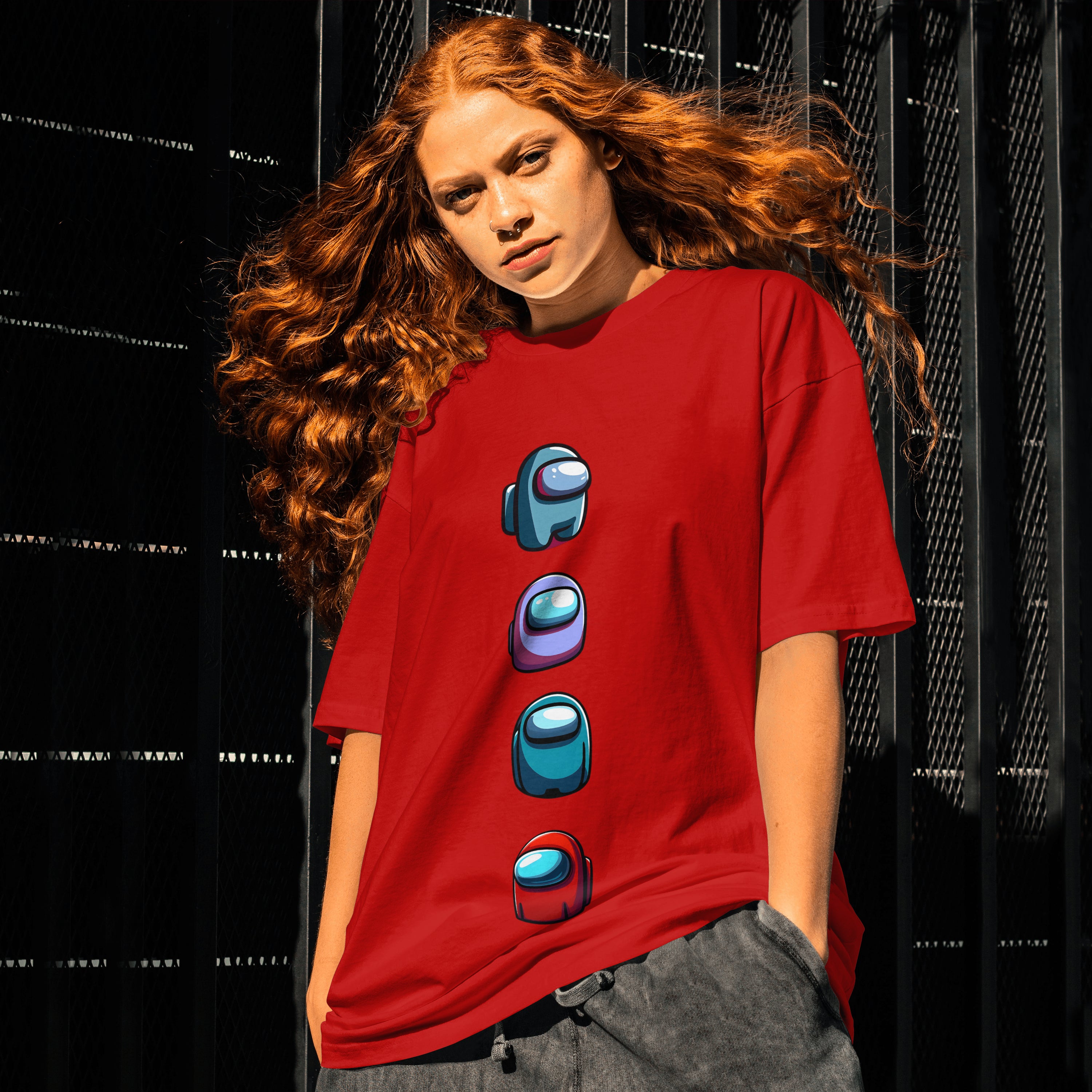 Among Us : Limited Edition Graphic Printed Oversized T-shirt